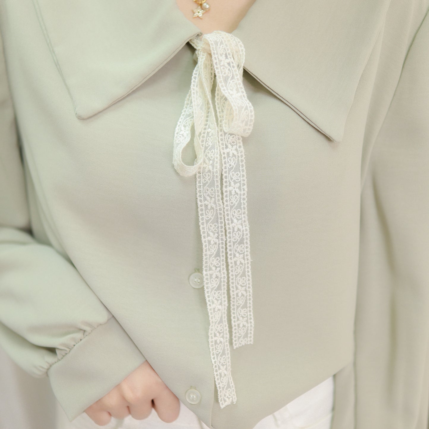 T481 NICE RIBBON BLOUSE