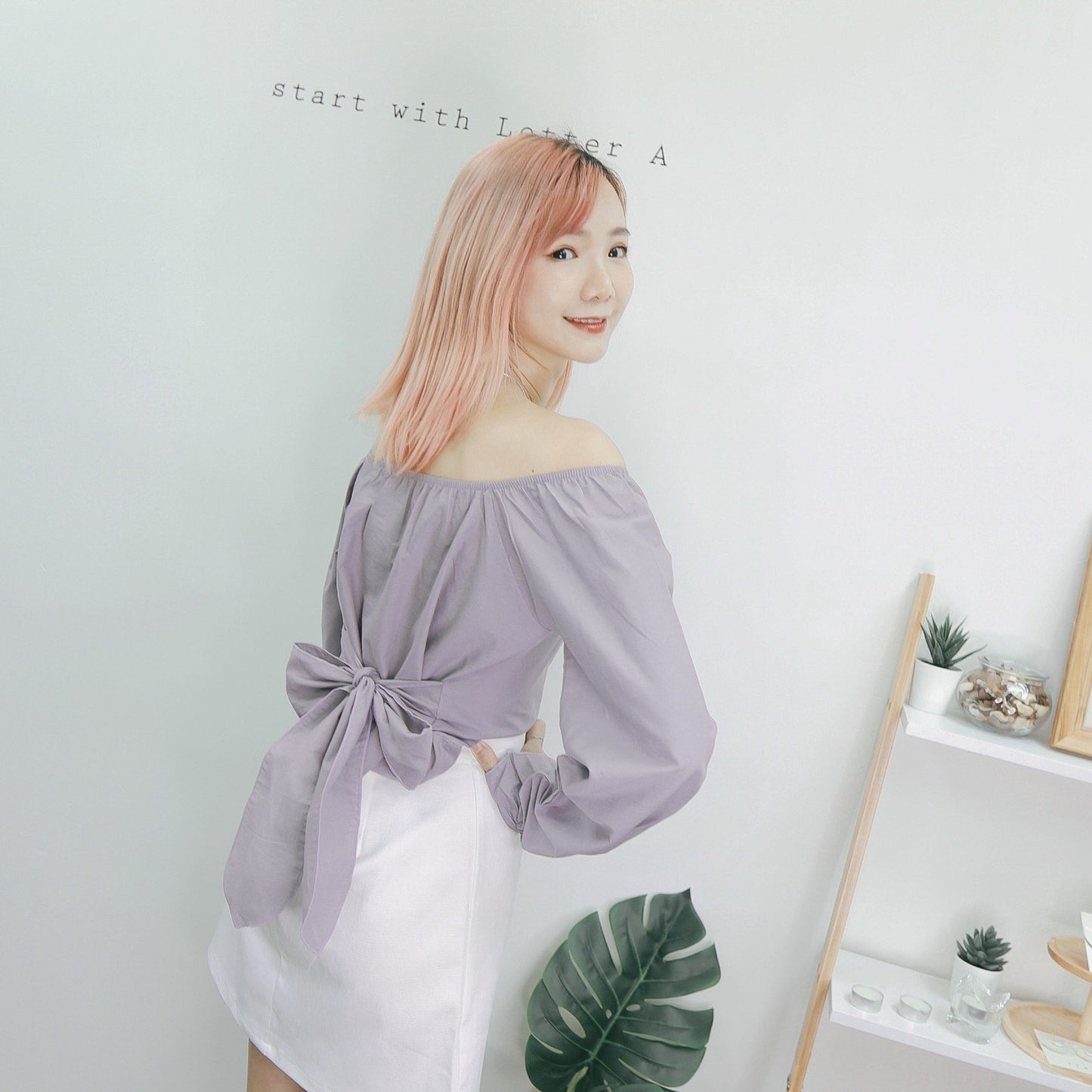 #T248 STELLA OFF-SHOULDER TOP - Letta A
