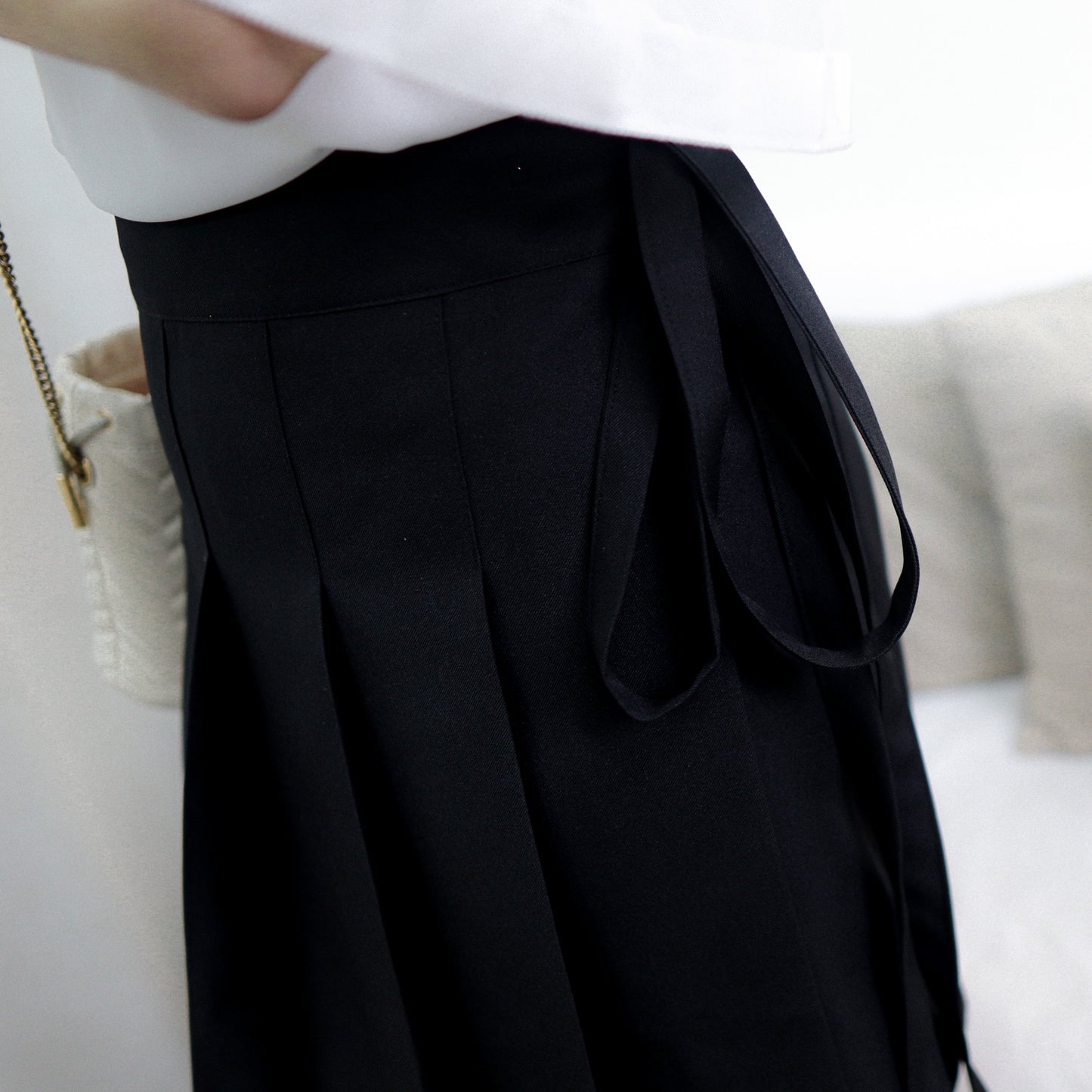 #B111 NIGHT SKY RIBBON SKIRT - Letta A