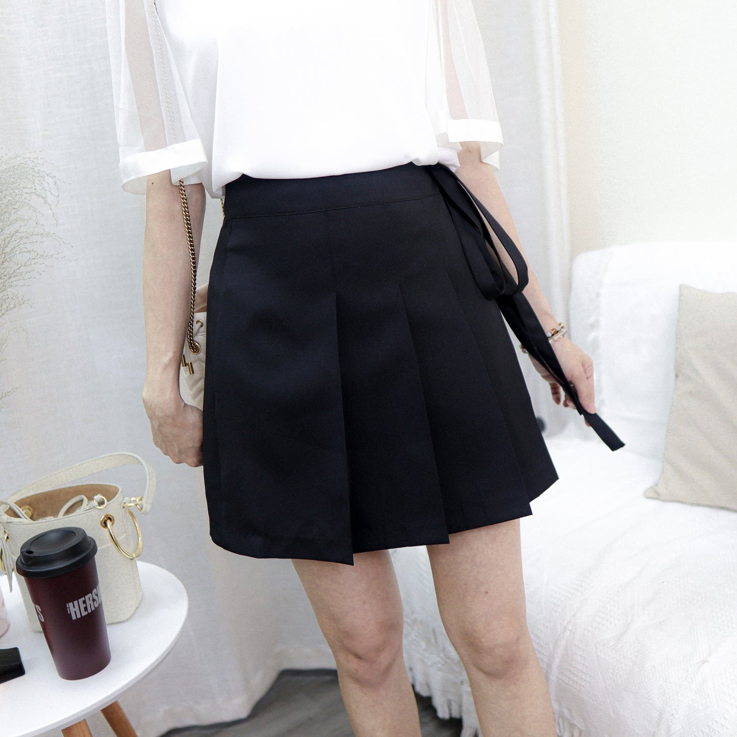#B111 NIGHT SKY RIBBON SKIRT - Letta A