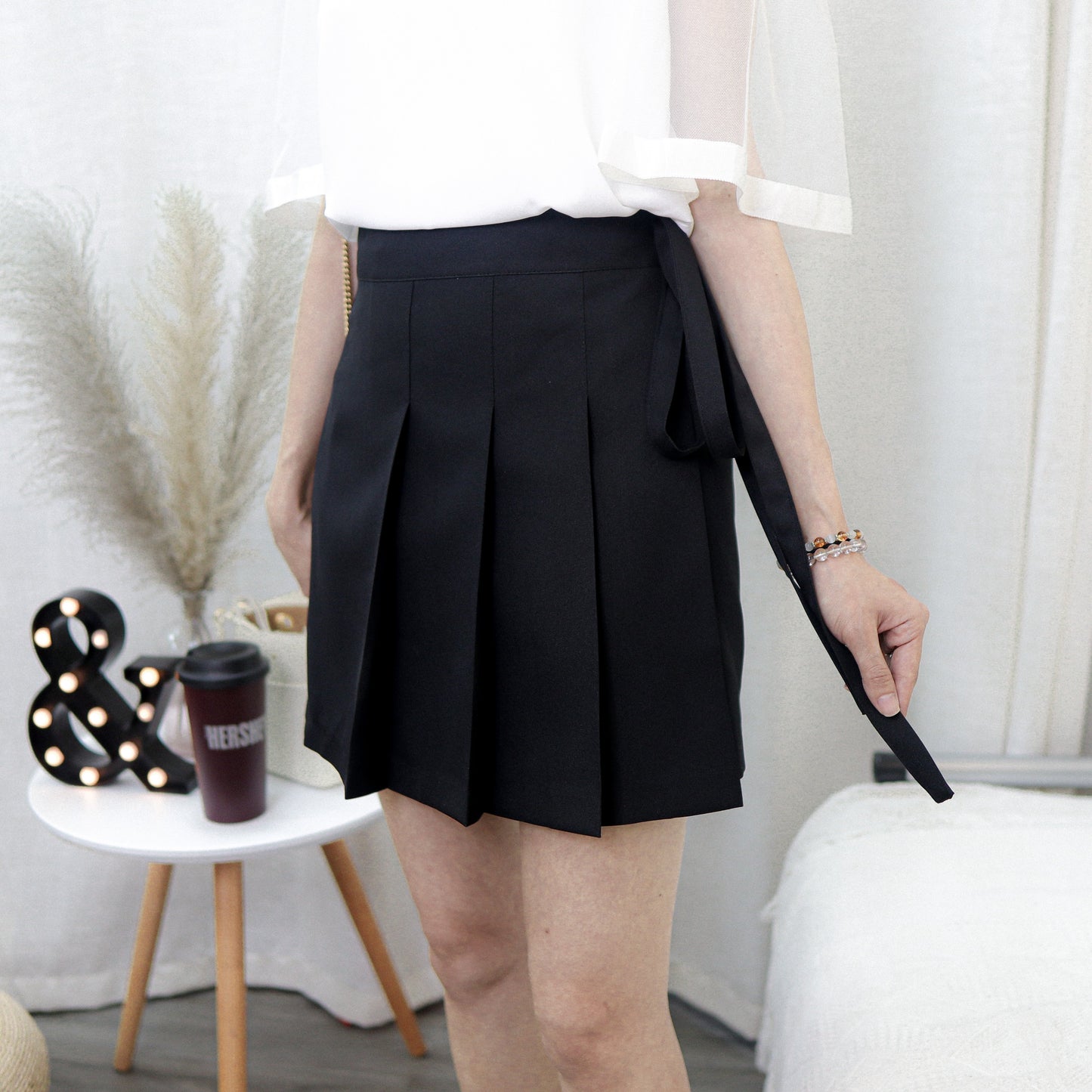 #B111 NIGHT SKY RIBBON SKIRT - Letta A