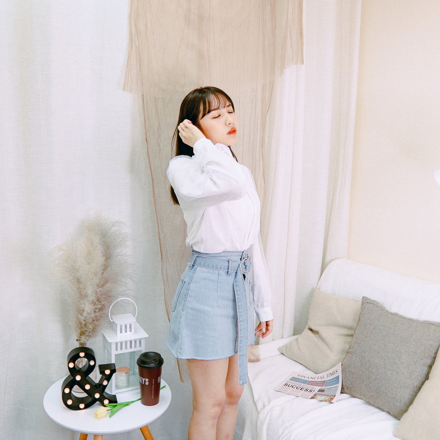 T501 CONCRETE DAY BLOUSE