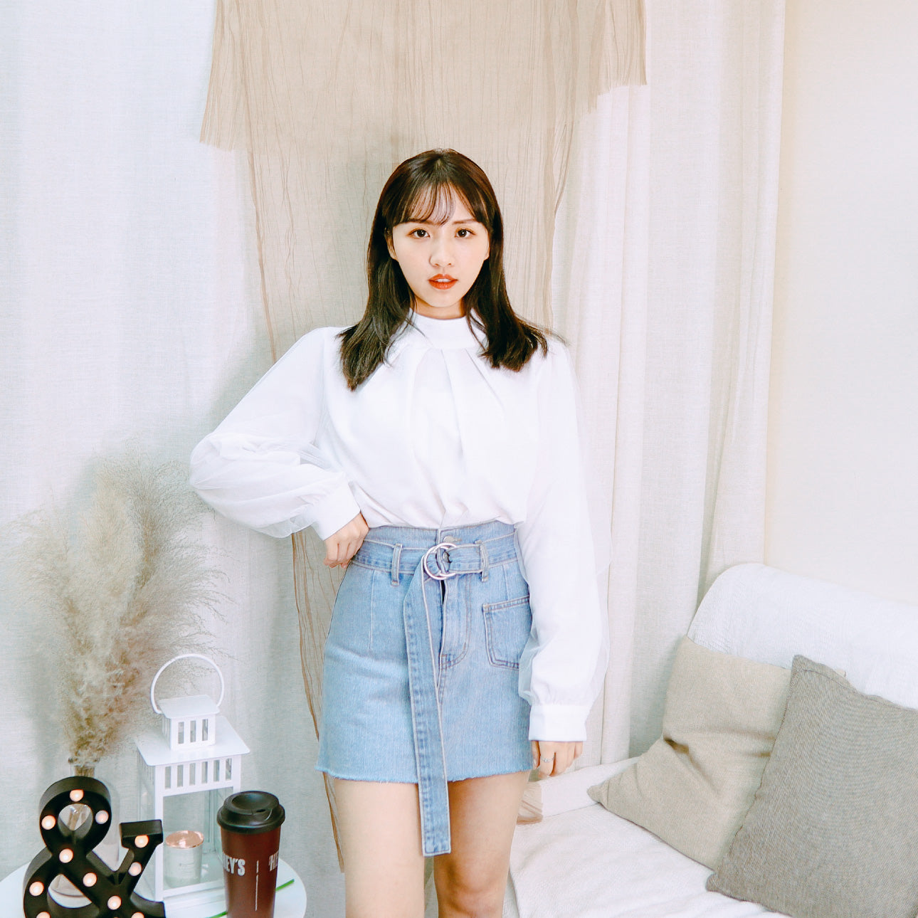 T501 CONCRETE DAY BLOUSE