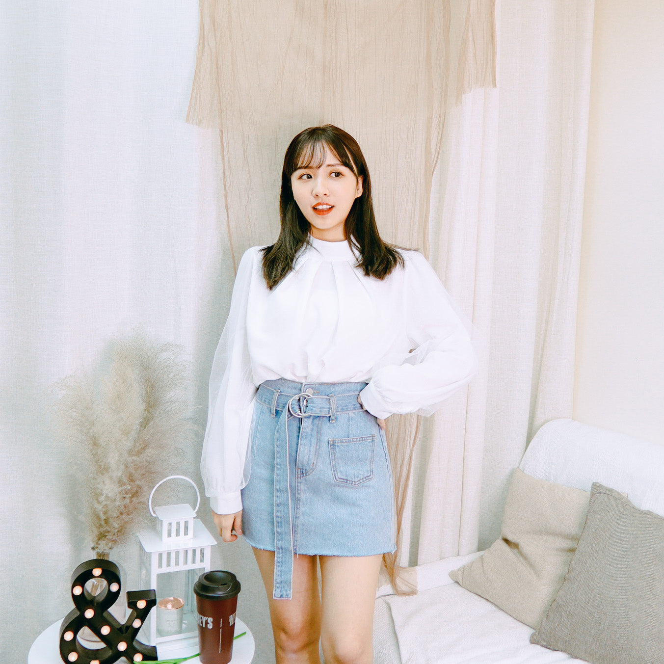 T501 CONCRETE DAY BLOUSE