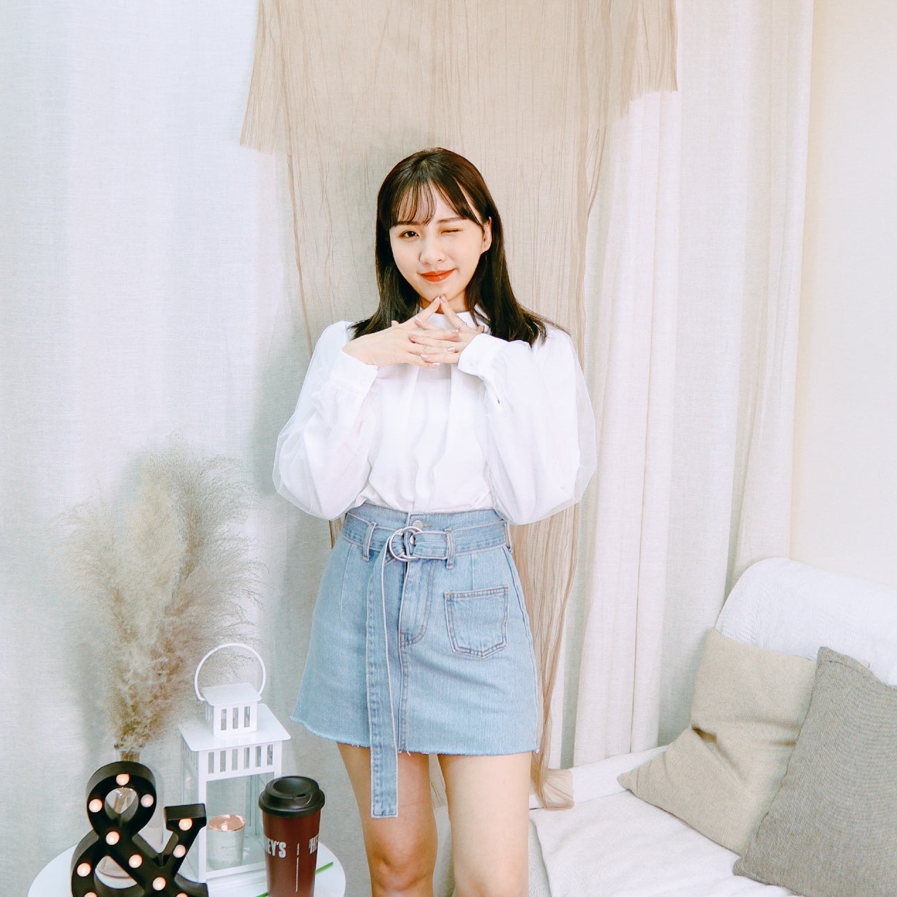 T501 CONCRETE DAY BLOUSE