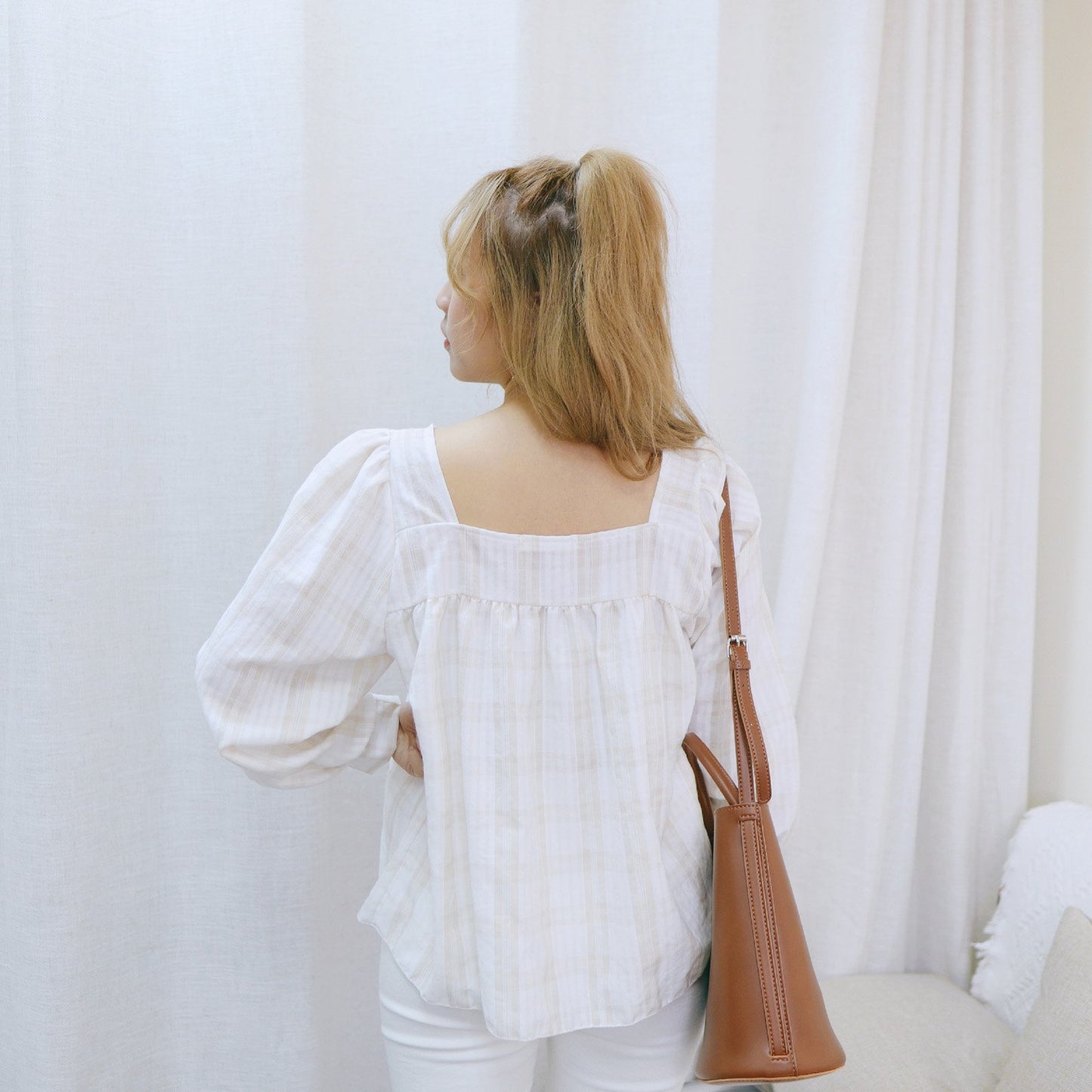 #T261 WHEN I MISS YOU CHECKED TOP - Letta A