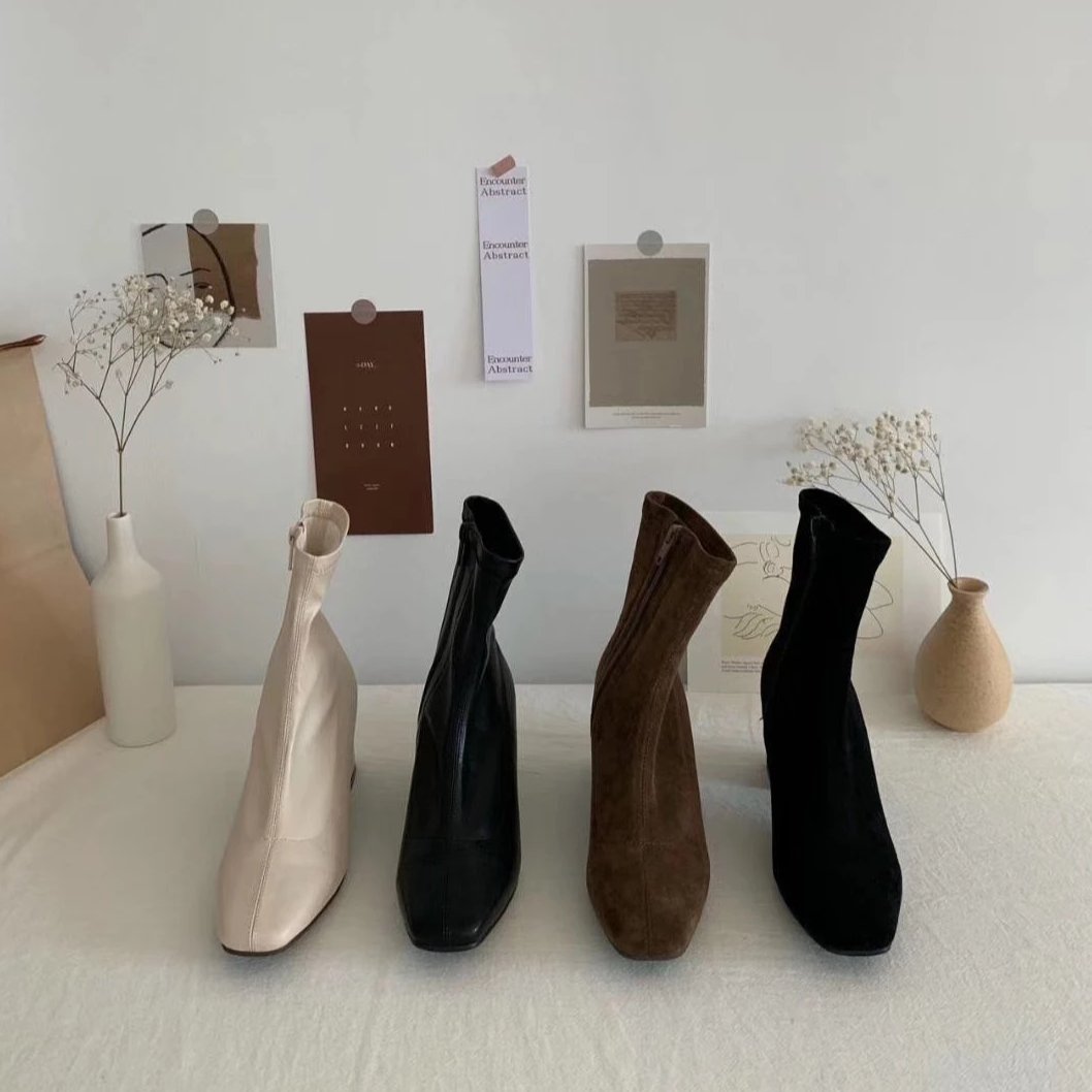 #SE009 I MISS YOU BOOTIES (6cm heel)