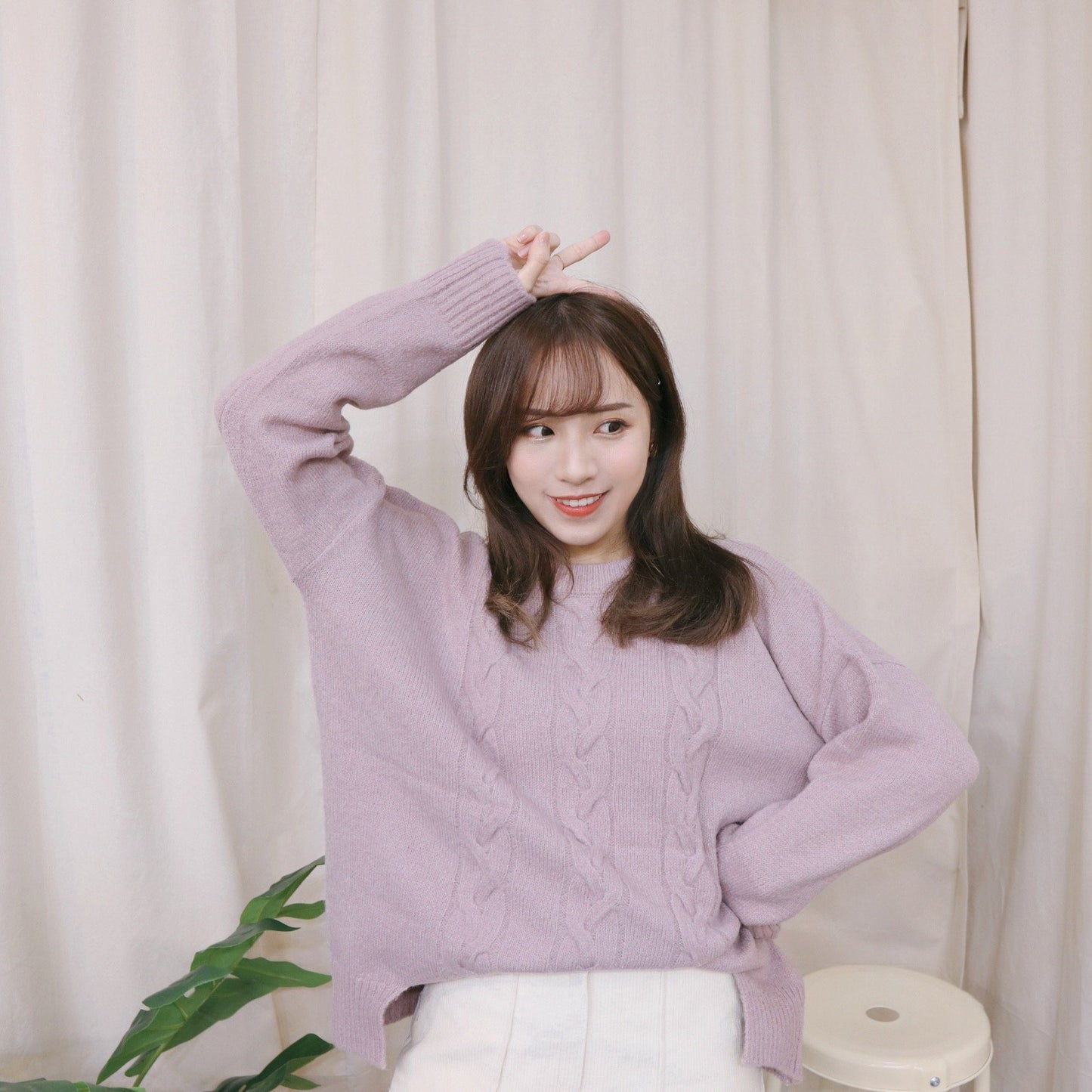 #T193 LAVENDER LOVE SWEATER - Letta A