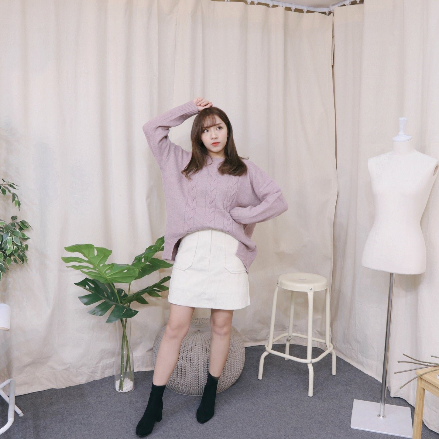 #T193 LAVENDER LOVE SWEATER - Letta A