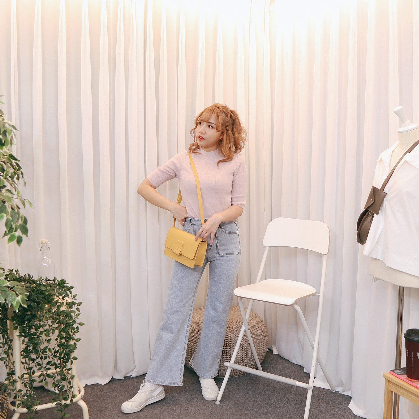 #T221 KOREAN GIRL KNIT TOP - Letta A