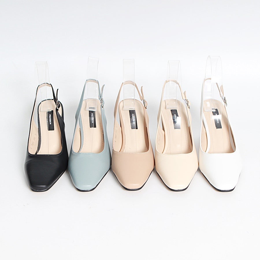 #SE003 LITTLE SQUARE HEEL SHOES