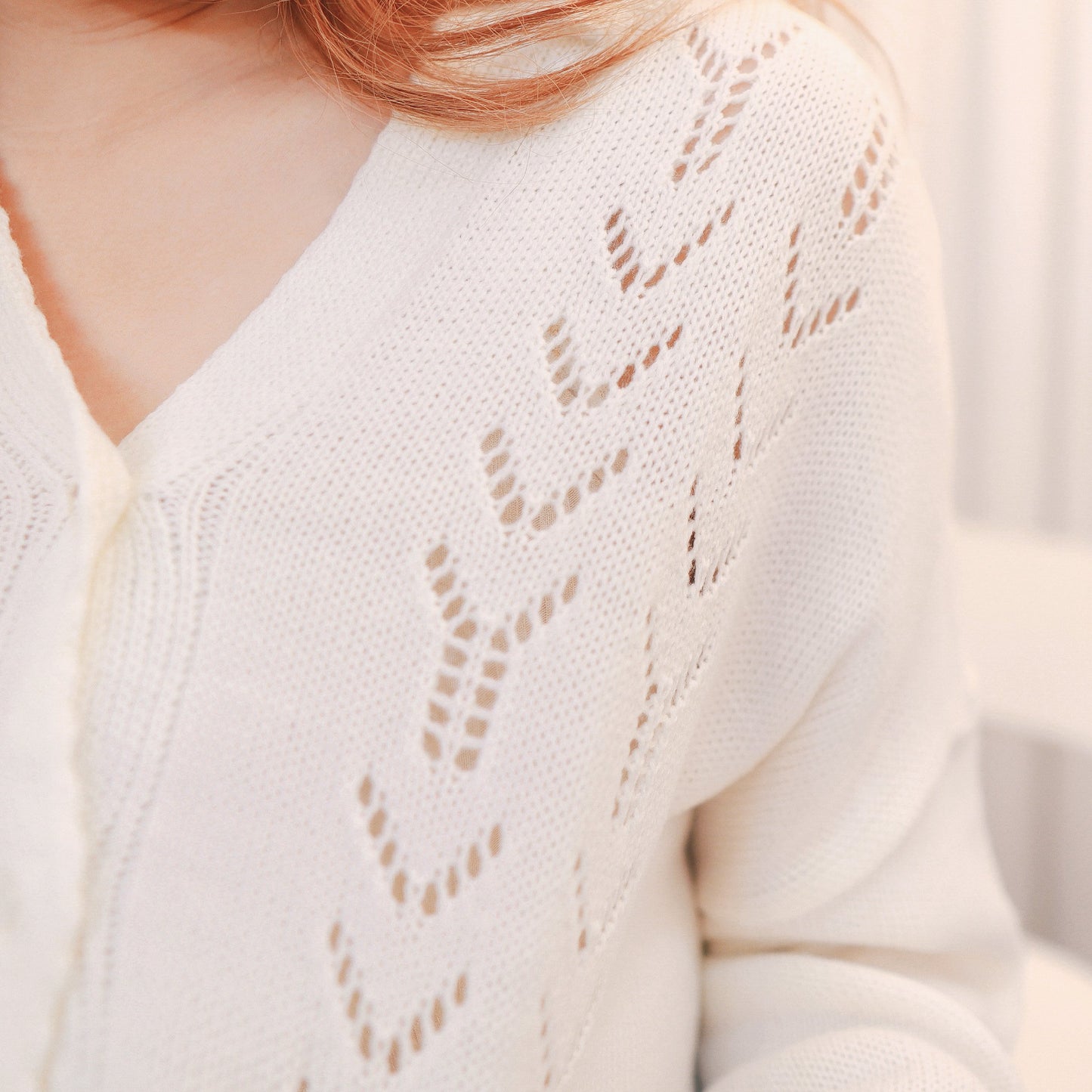 #T217 FLOWERY KNIT TOP - Letta A
