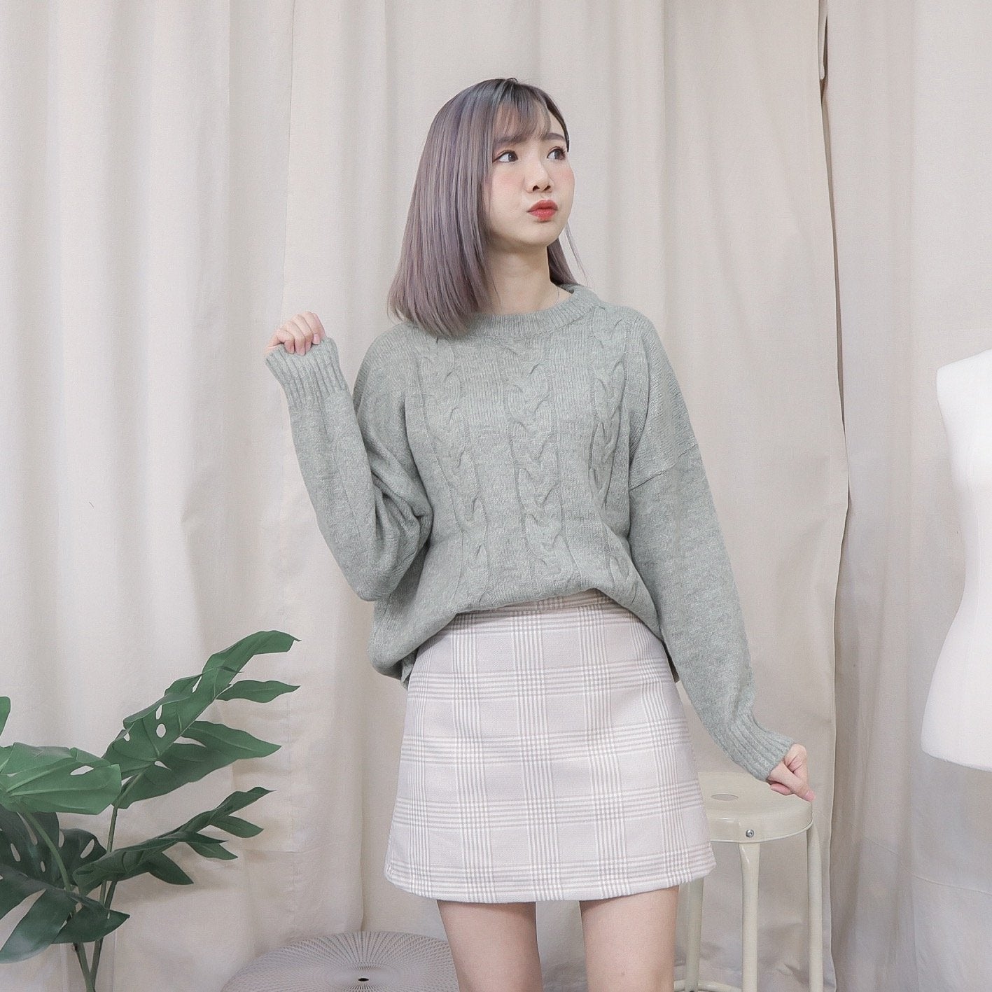 #T193 LAVENDER LOVE SWEATER - Letta A