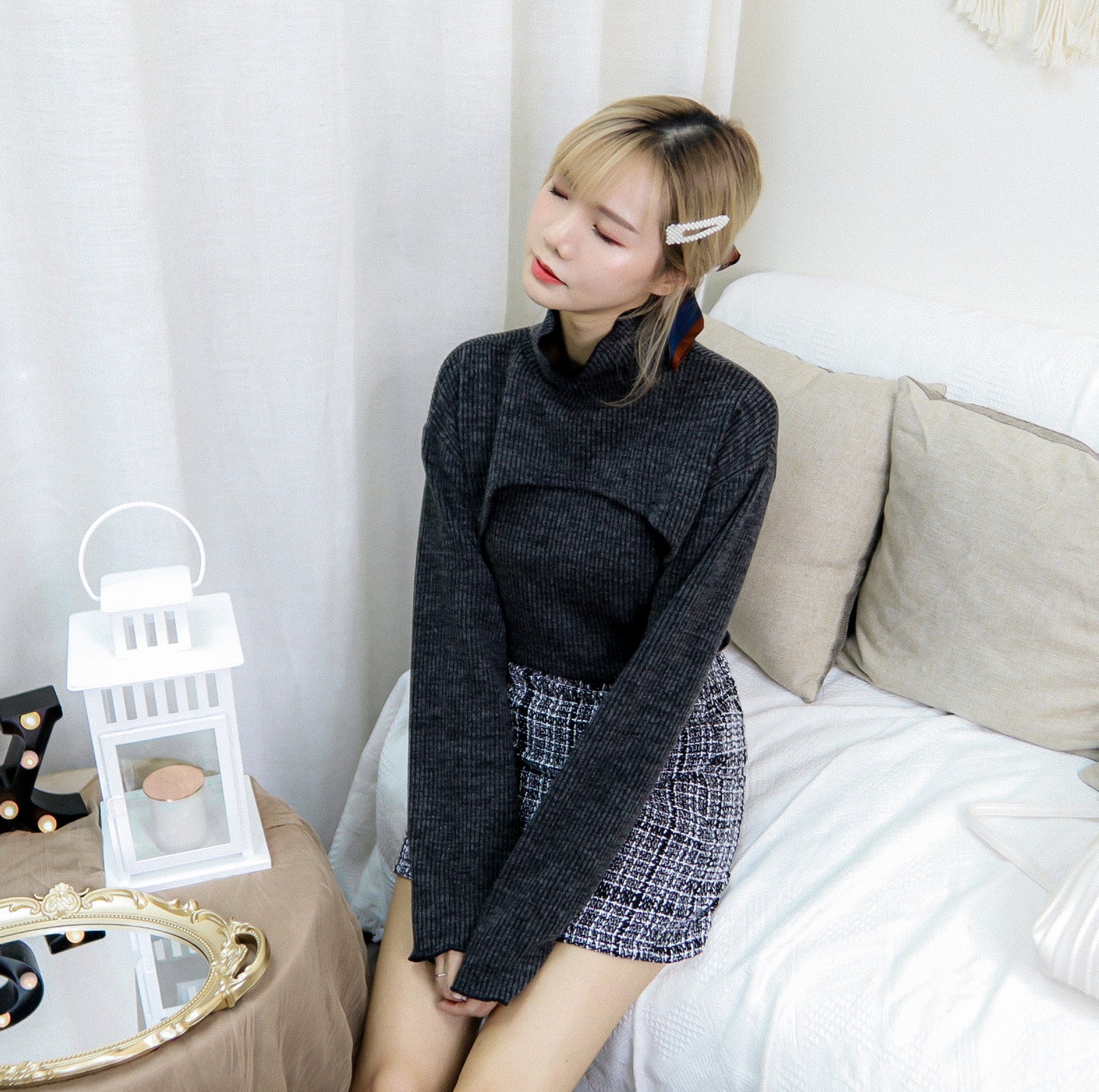 T403 TONE ON TONE TOP