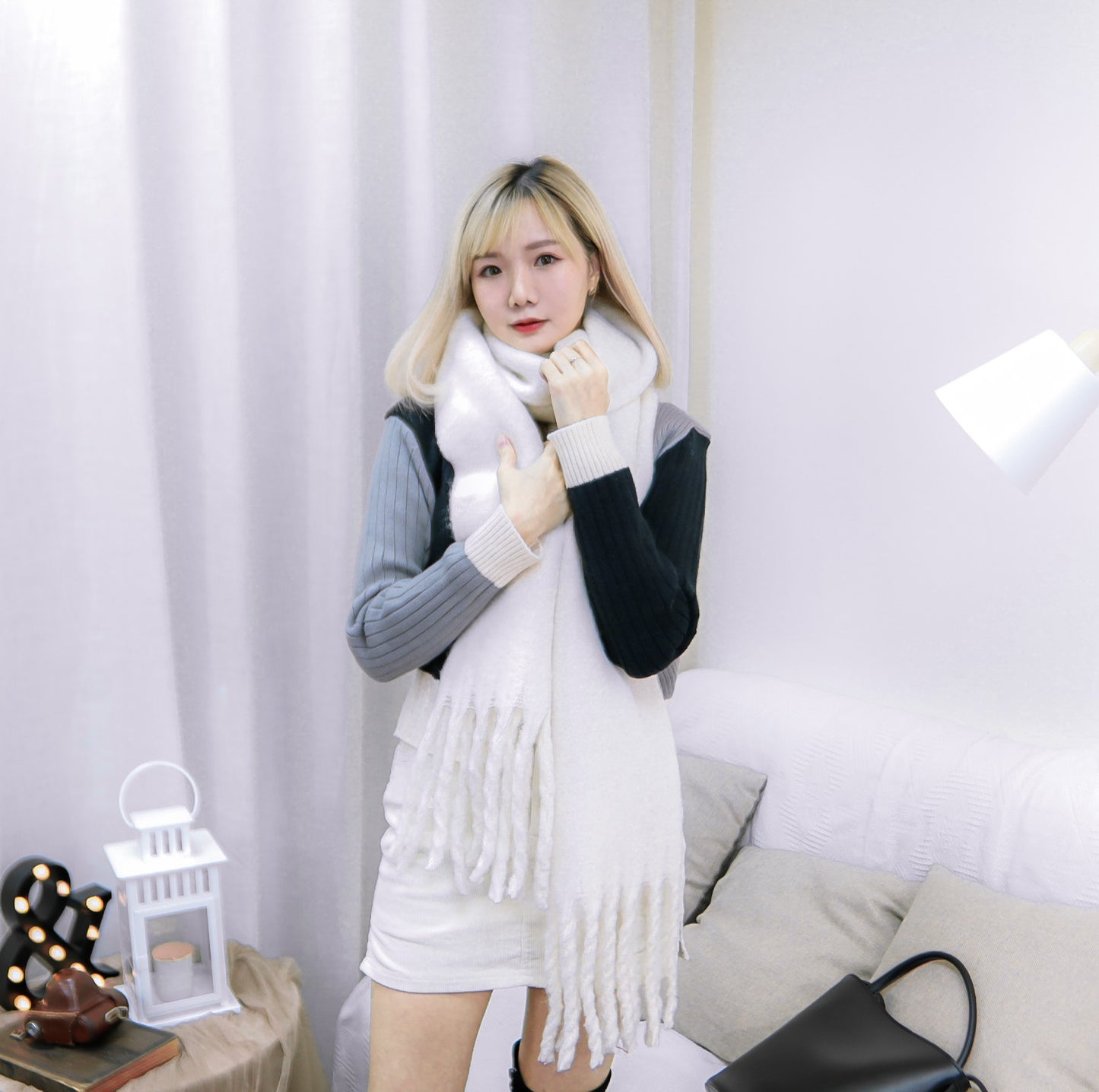 T407 BECAUSE OF YOU KNIT TOP