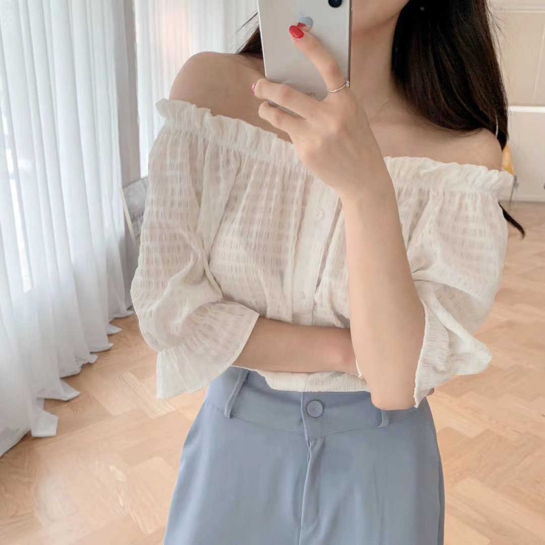 #T309 SOPHIA OFFSHOULDER TOP - Letta A