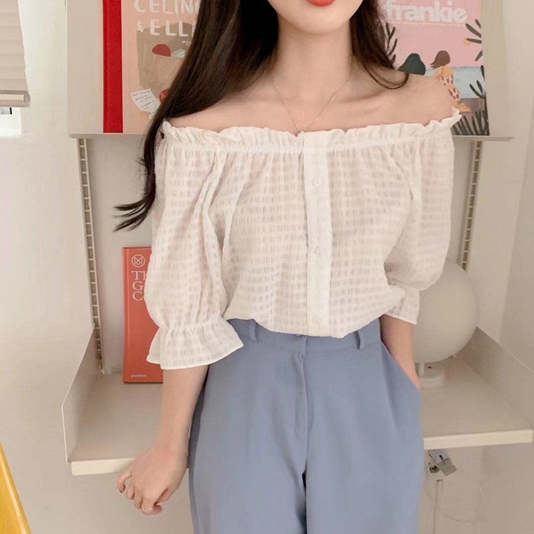 #T309 SOPHIA OFFSHOULDER TOP - Letta A