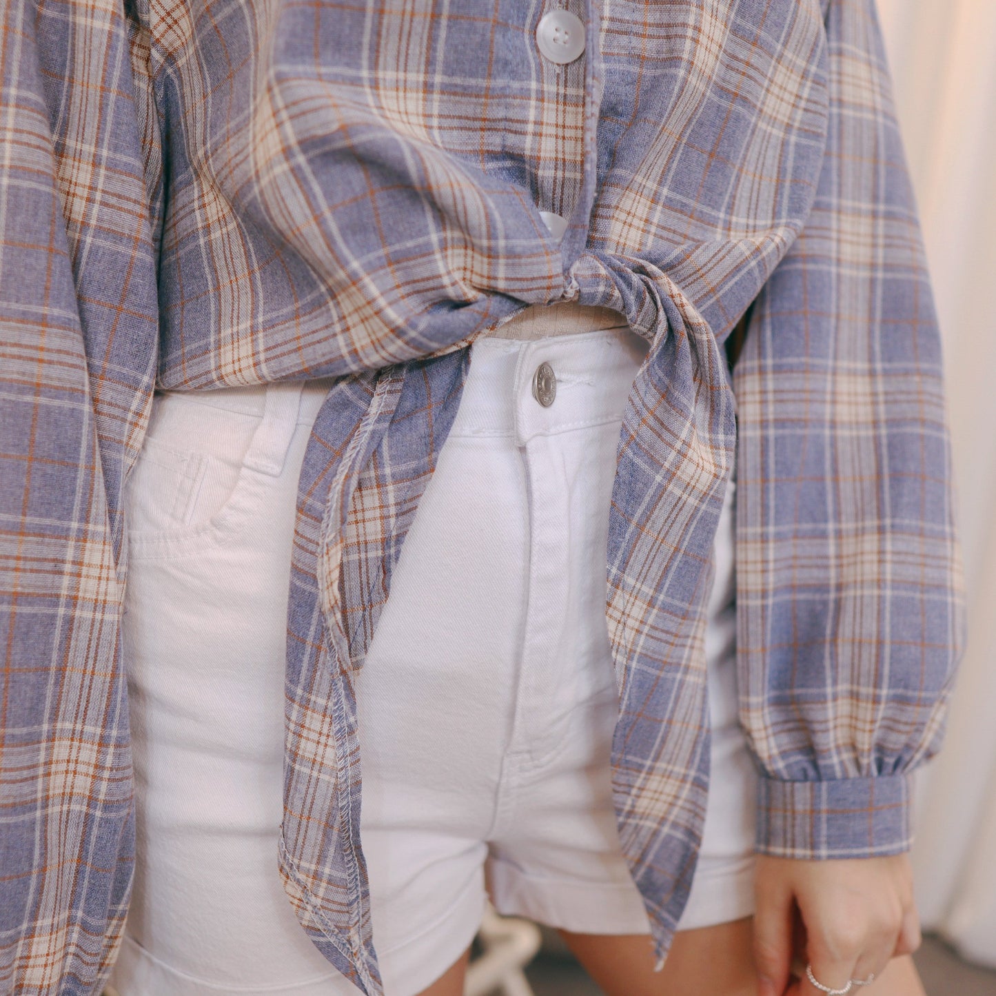 #T233 JAY CHECKED BLOUSE - Letta A