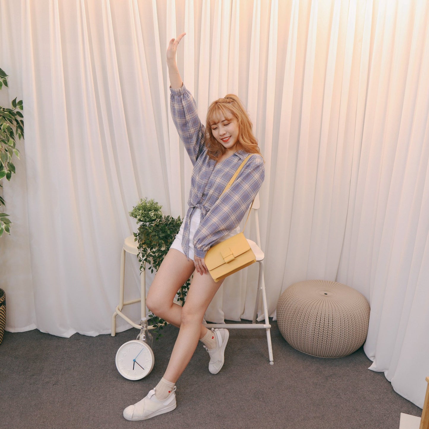 #T233 JAY CHECKED BLOUSE - Letta A