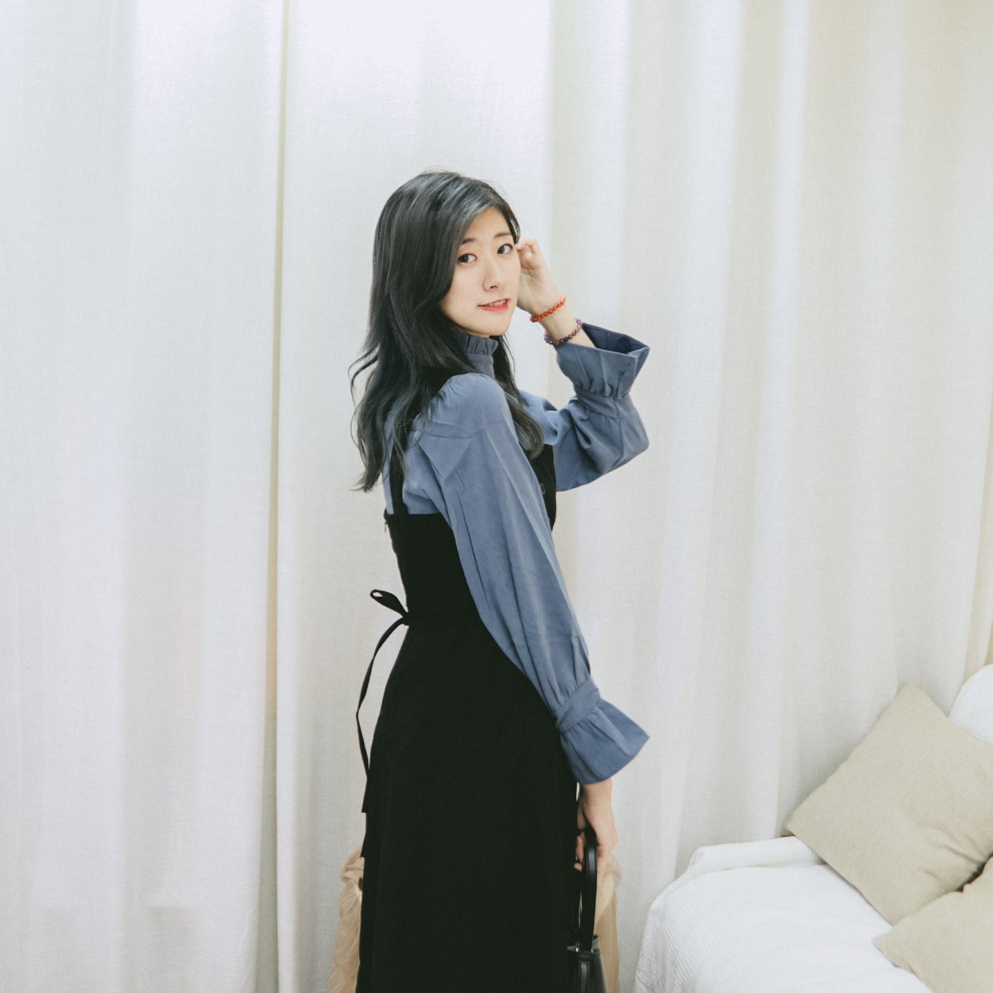 T410 BLUE MONDAY BLOUSE