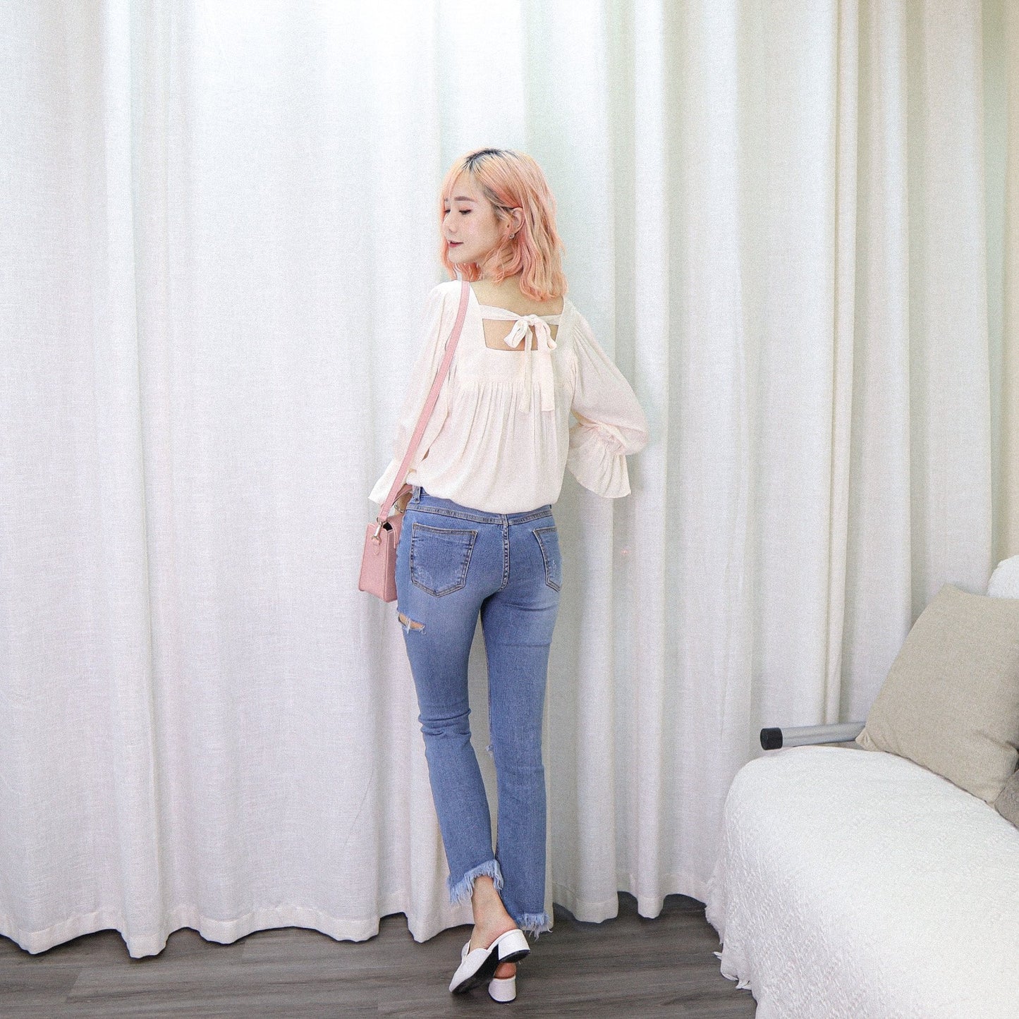 #T266 MILD RIBBON TOP - Letta A