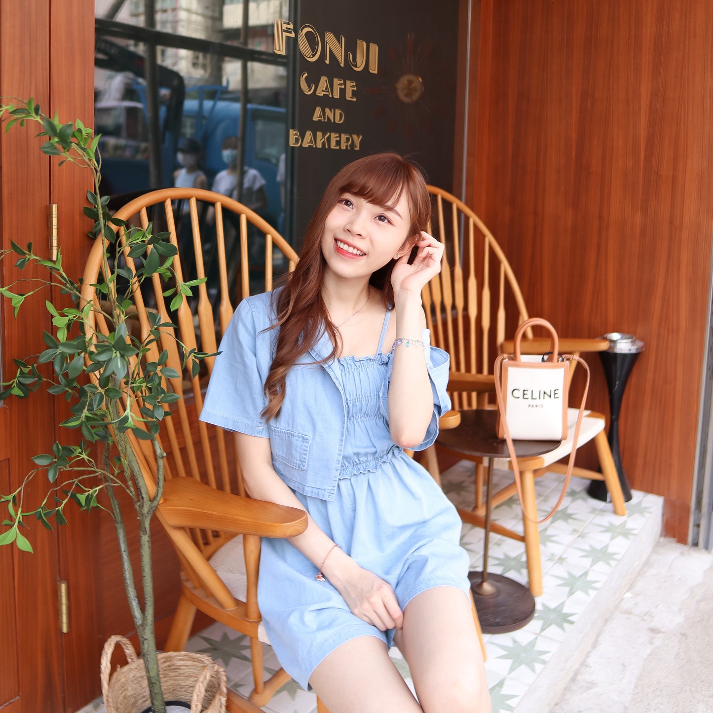 T540 DENIM JUMPSUIT SET