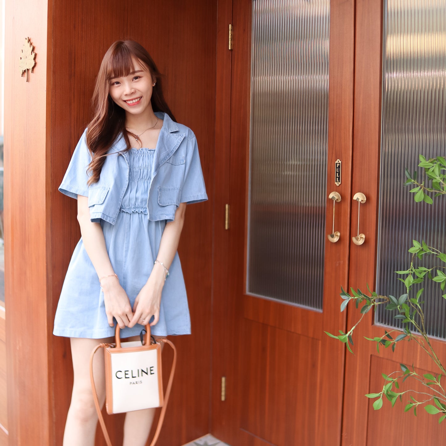 T540 DENIM JUMPSUIT SET