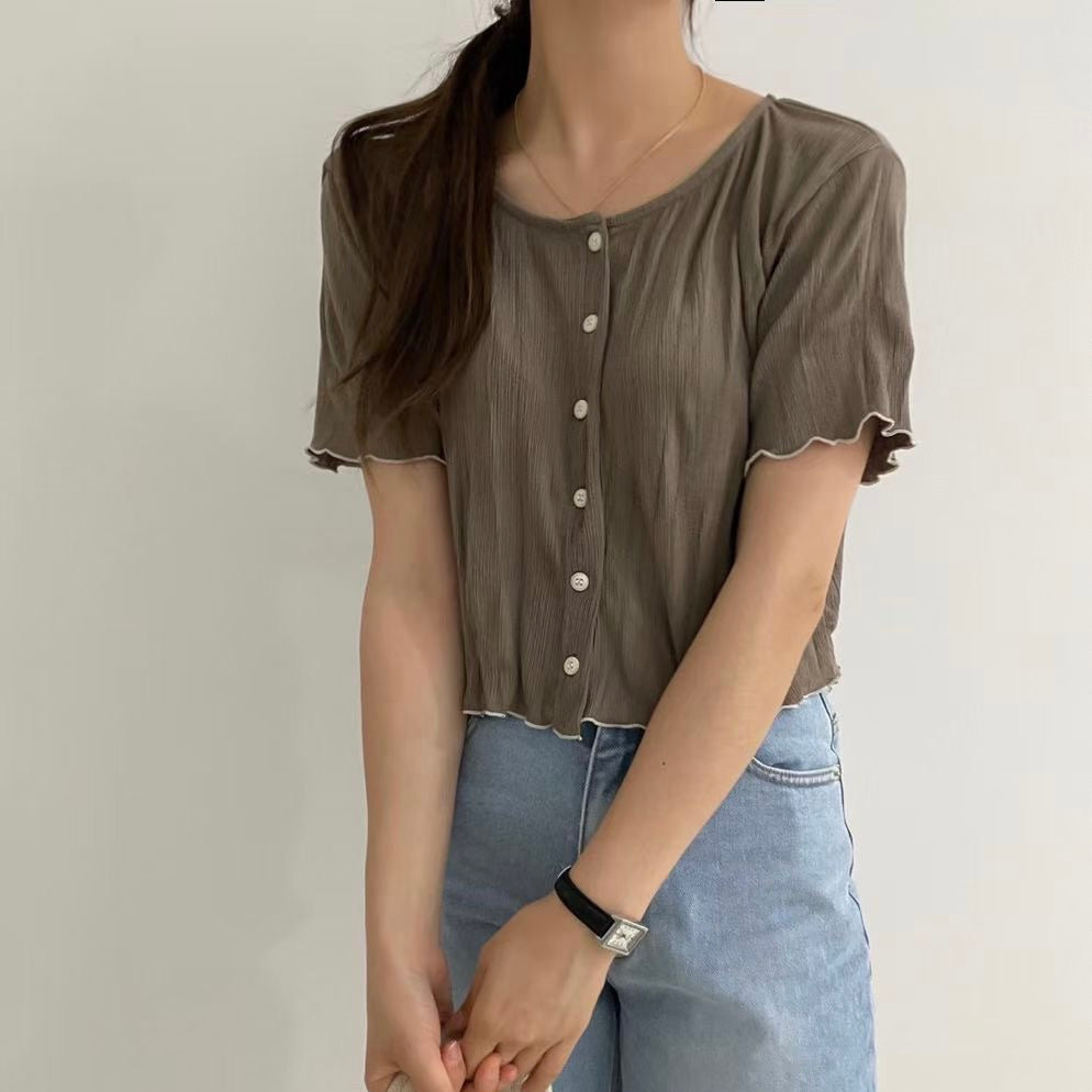 T556 HELLO BUTTON TOP