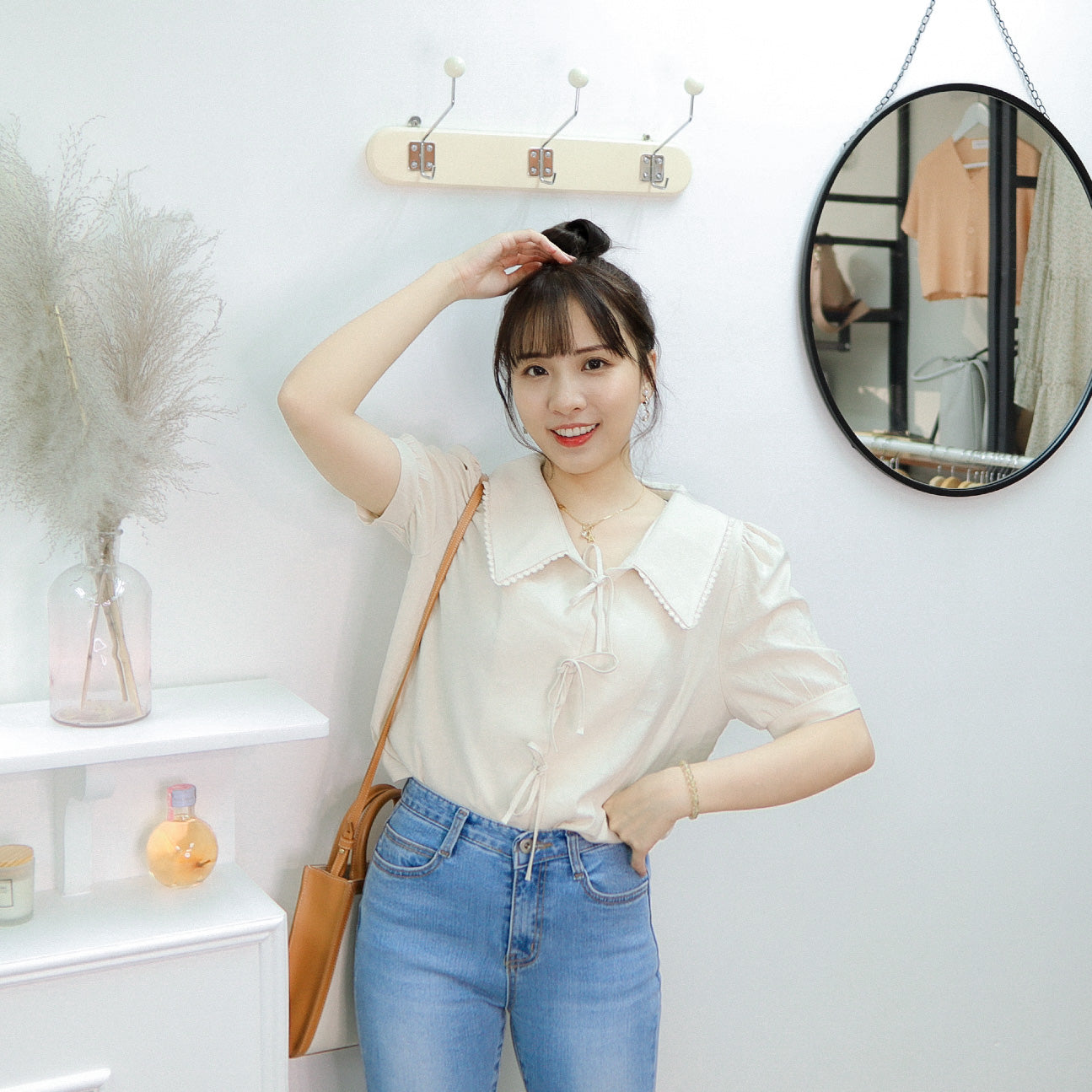 T504 SWEETIE RIBBON BLOUSE