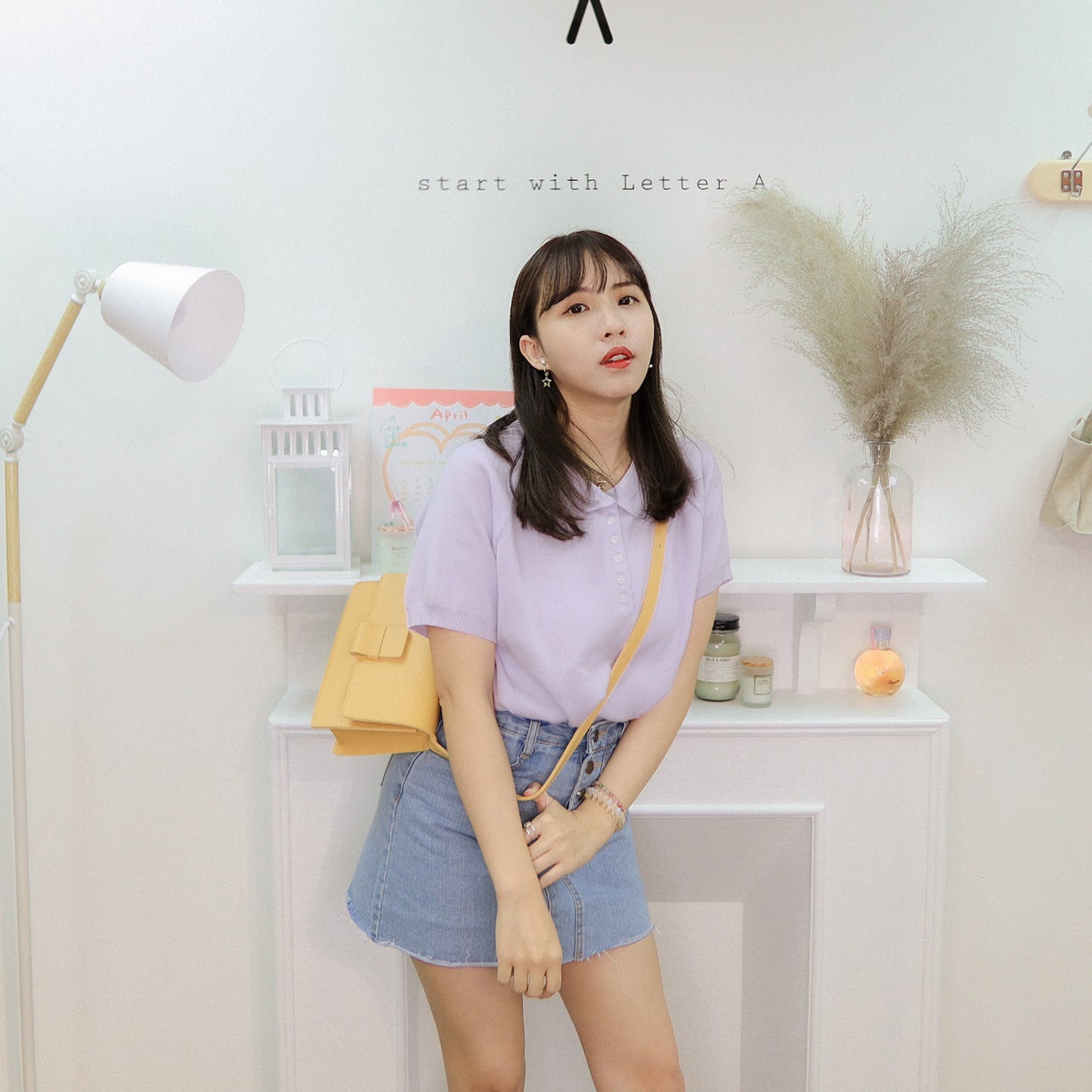 T518 POLO KNIT TOP
