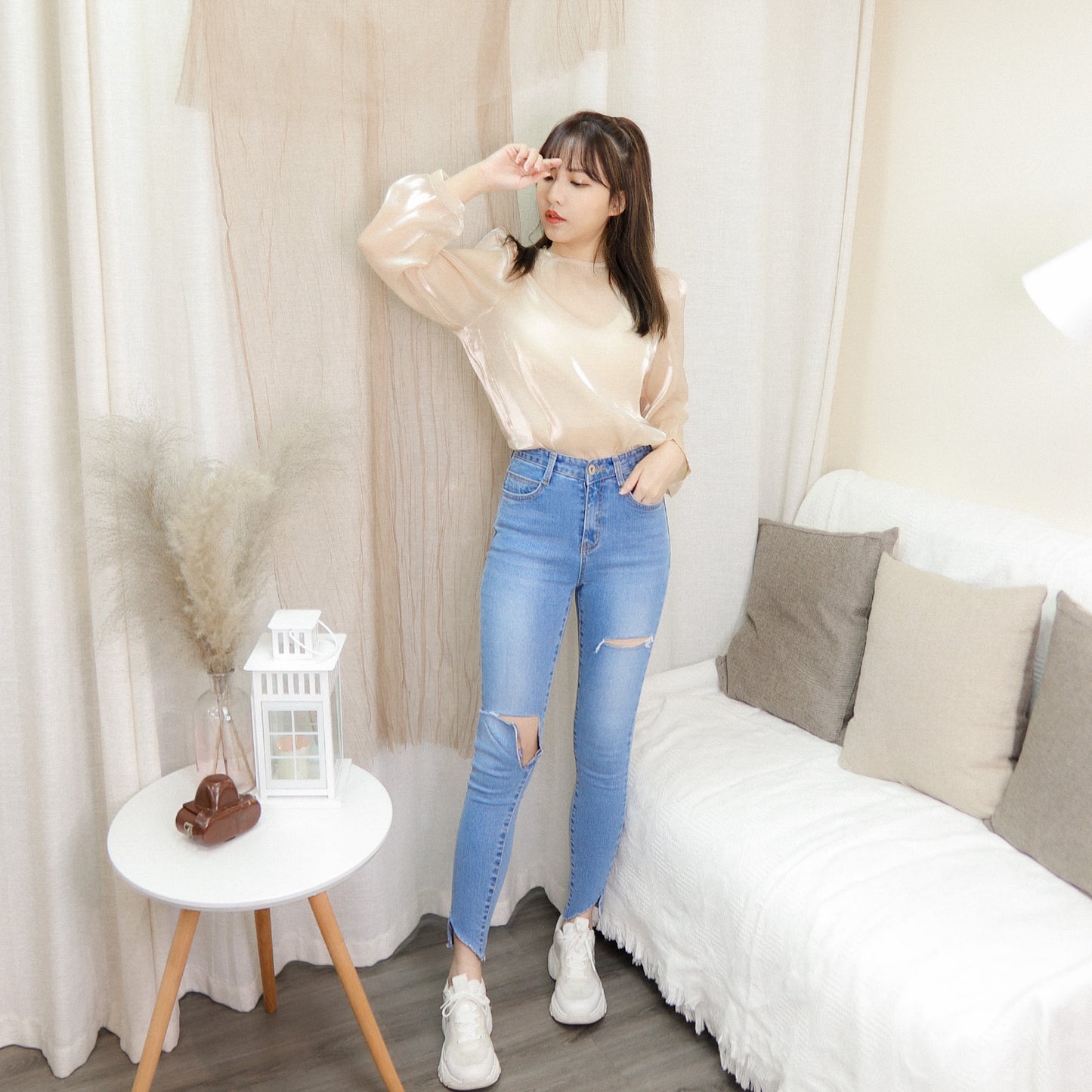 T475 SEE BLING BLOUSE