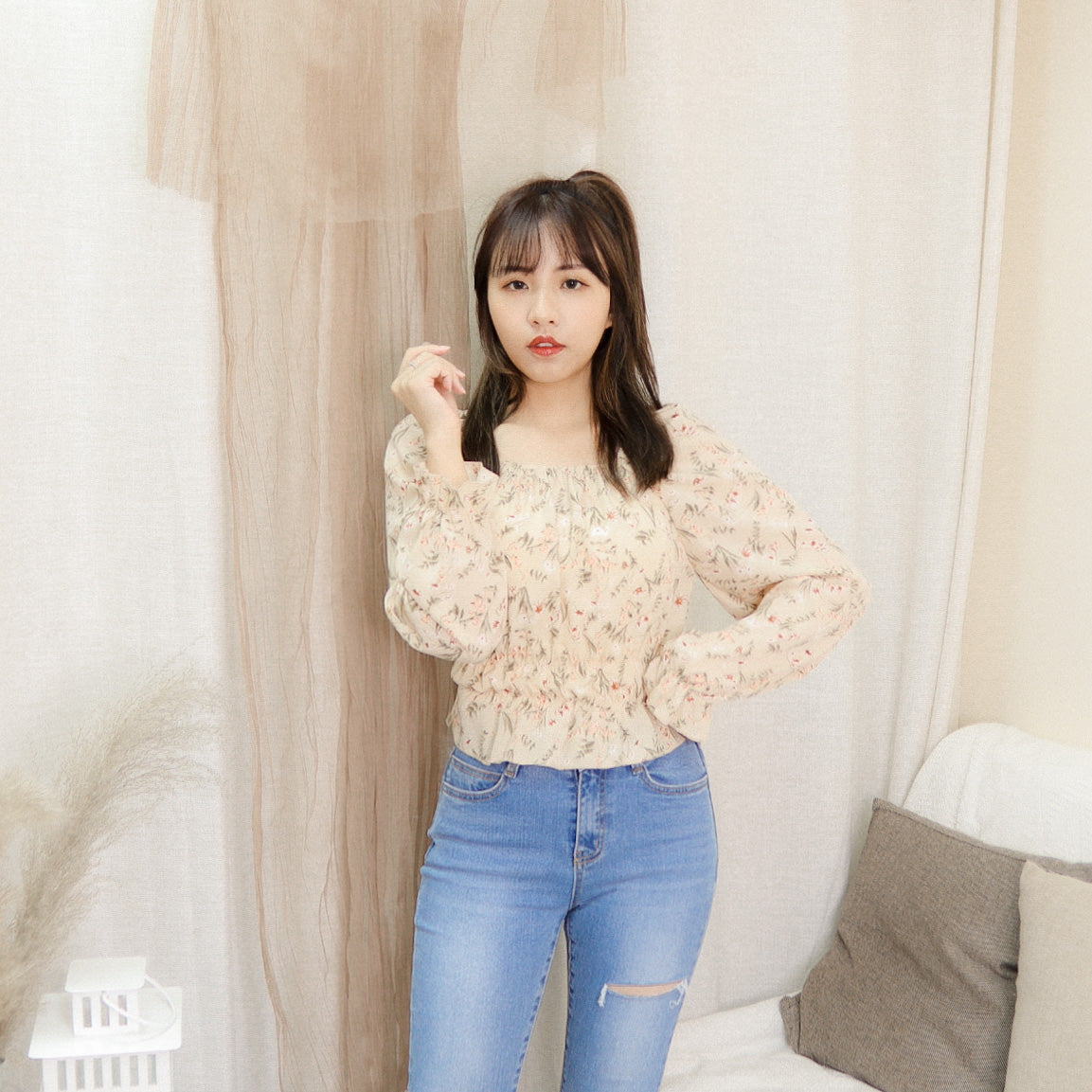 T480 FLORAL TOP