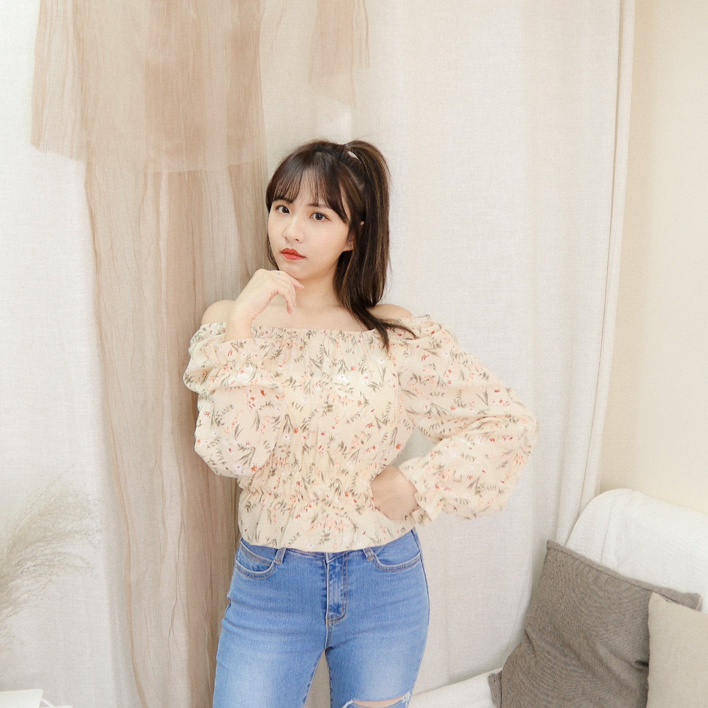 T480 FLORAL TOP