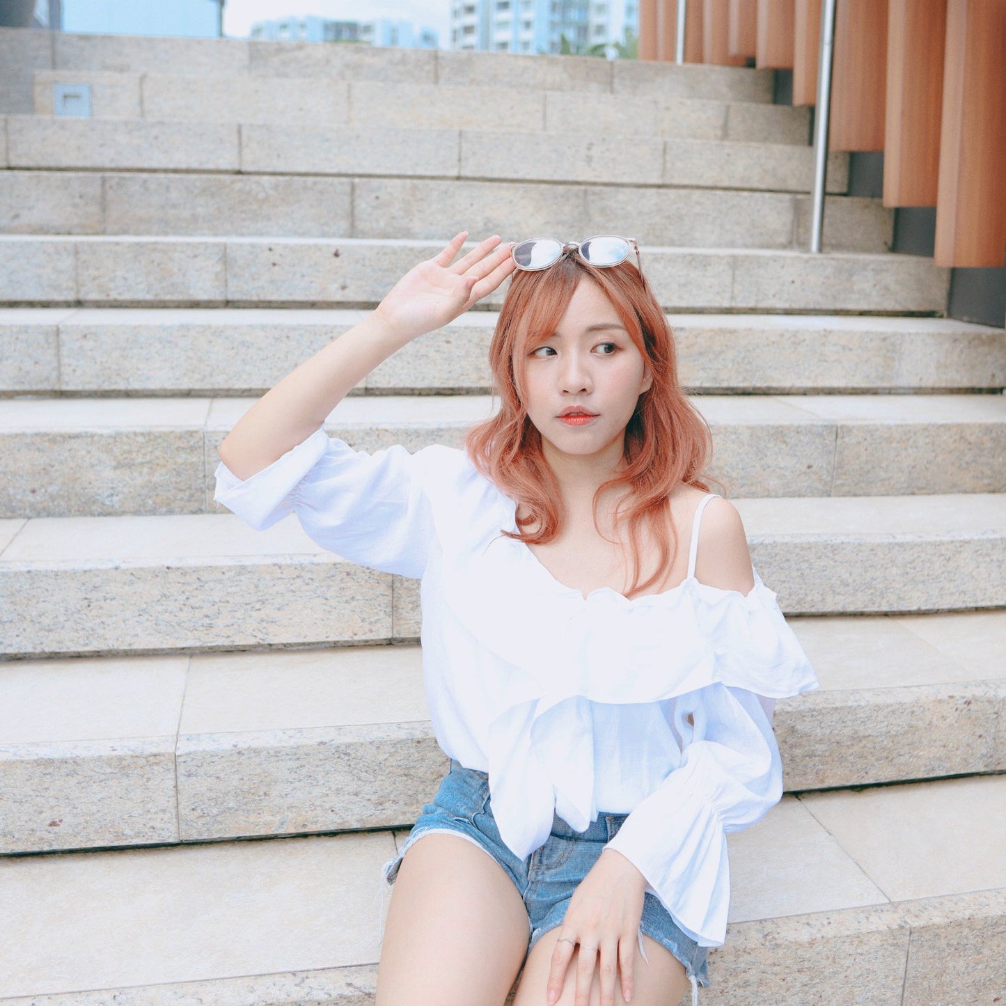 #T278 SWEET RUFFLE TOP - Letta A
