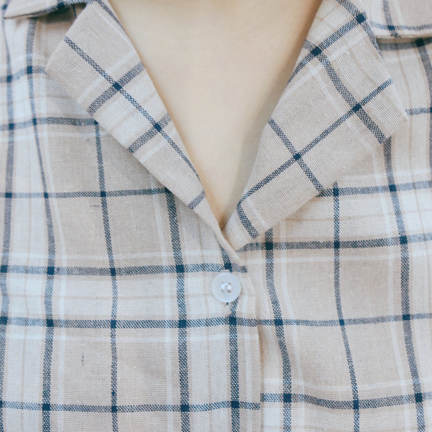 #T253 BABY CHECKED TOP - Letta A
