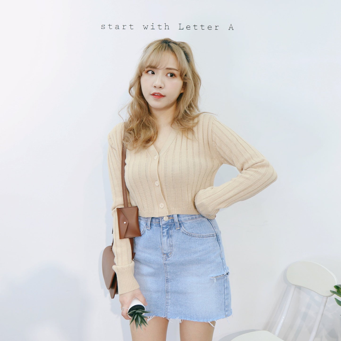 #J089 DATE ME DENIM SHIRT - Letta A