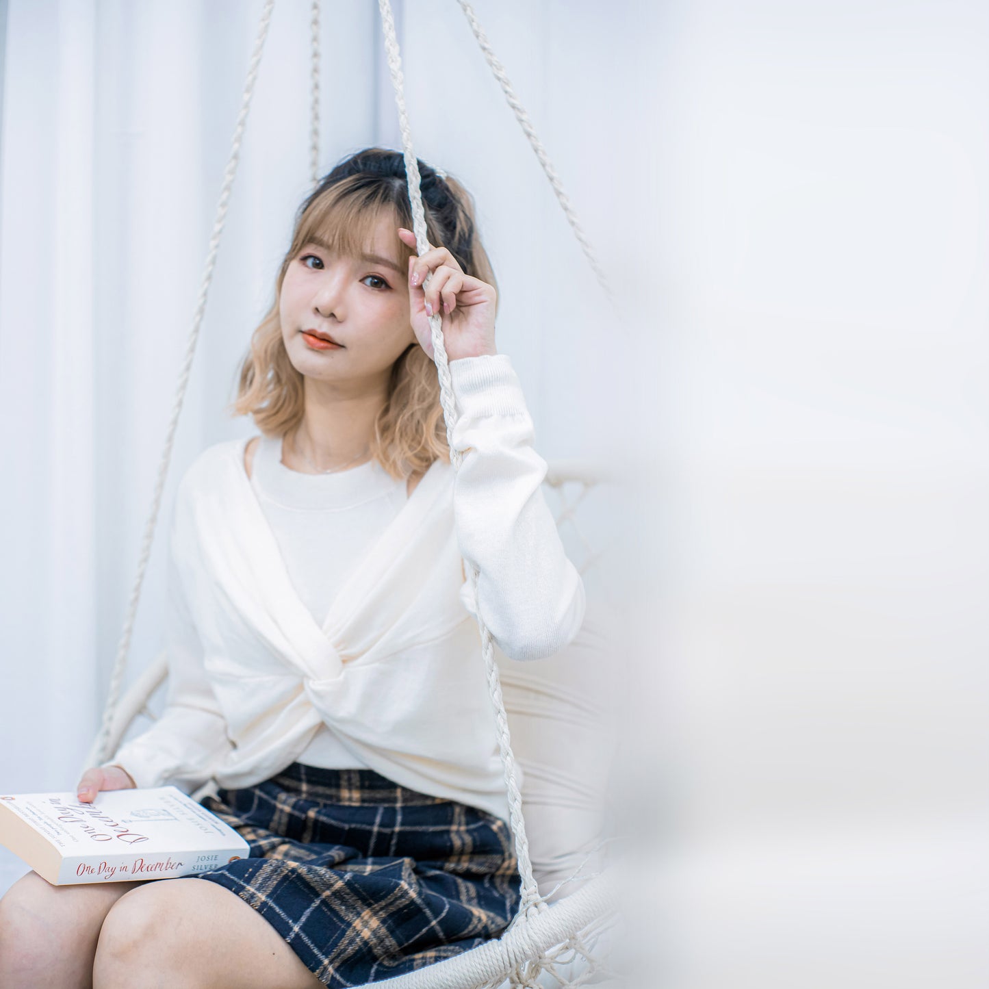 B145 MY DEAR CHECKED SKIRT