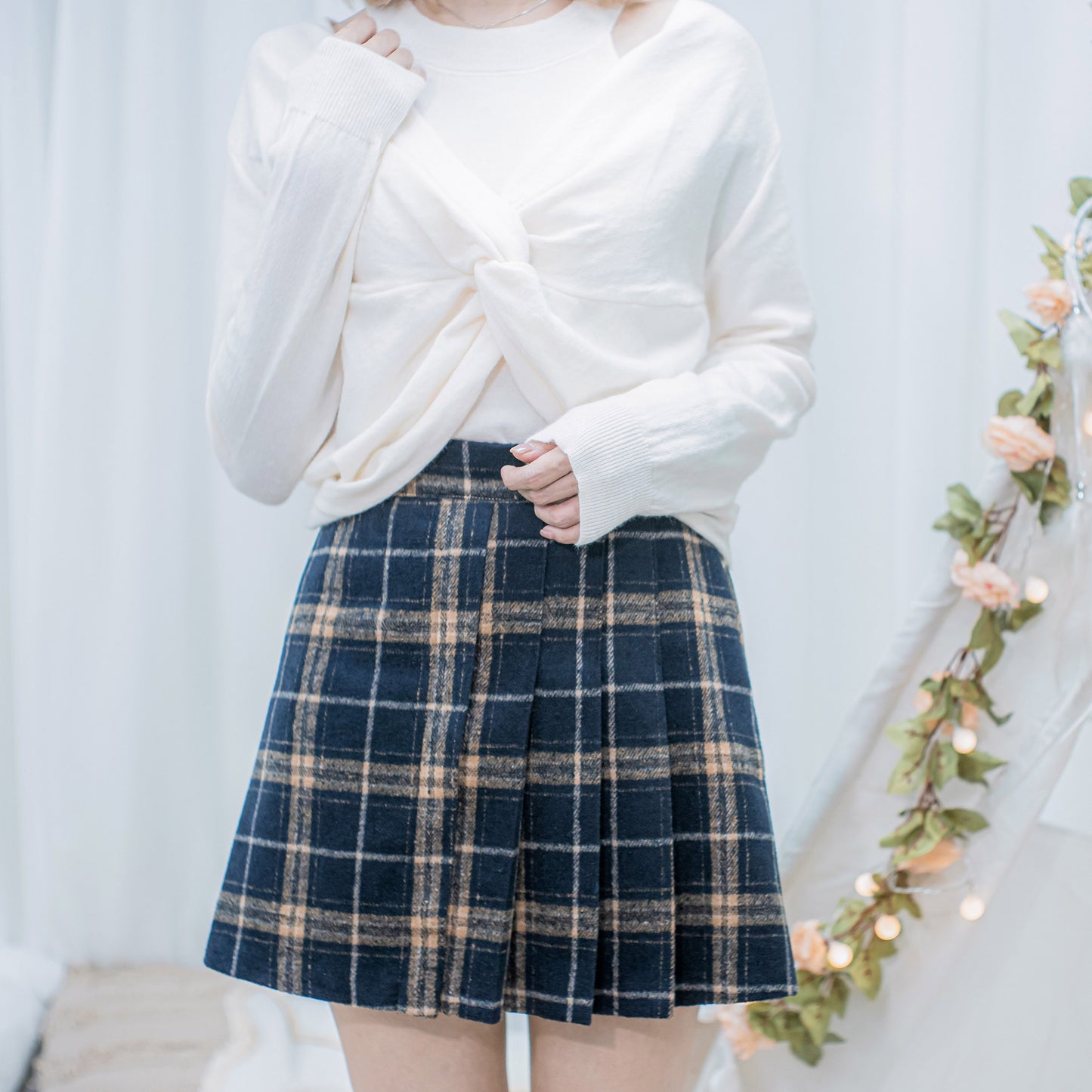 B145 MY DEAR CHECKED SKIRT