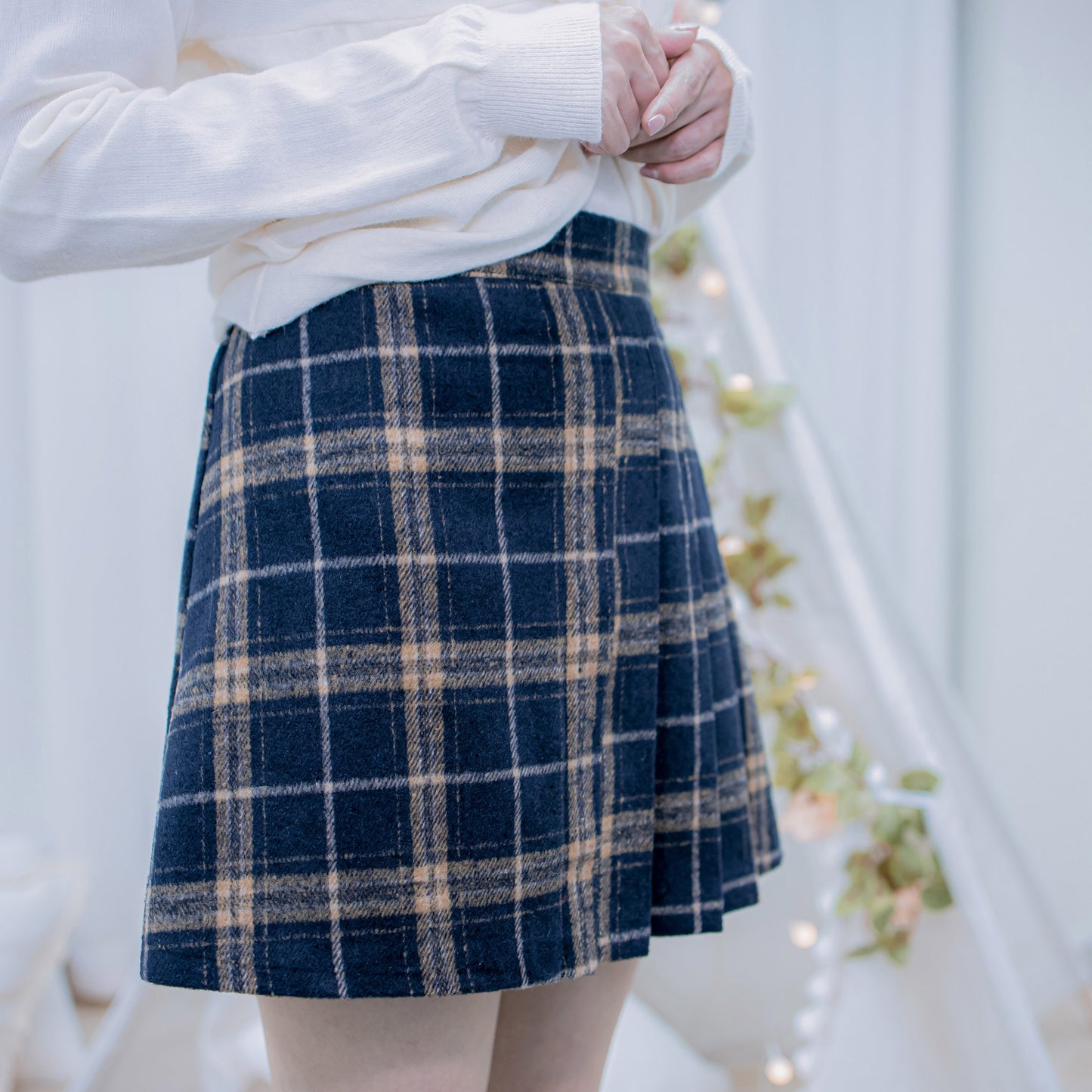 B145 MY DEAR CHECKED SKIRT