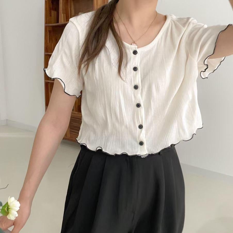 T556 HELLO BUTTON TOP