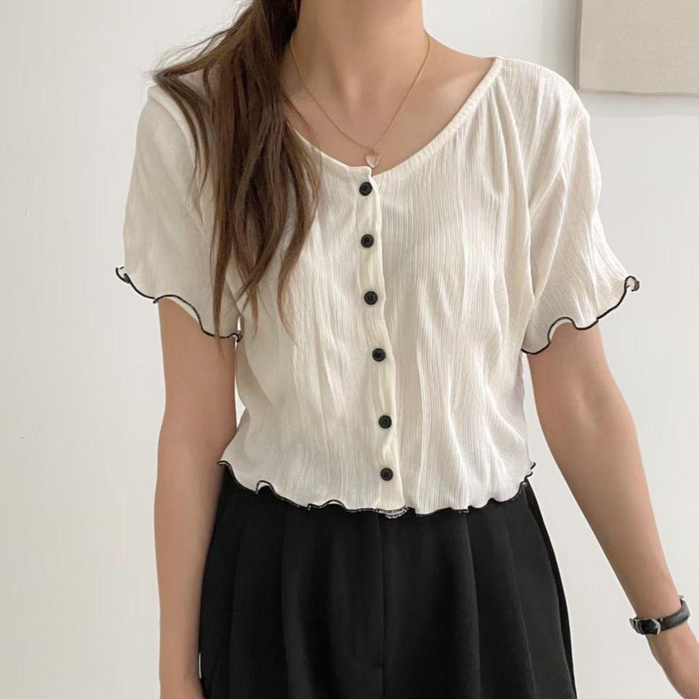 T556 HELLO BUTTON TOP