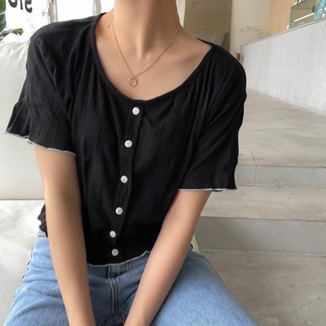 T556 HELLO BUTTON TOP