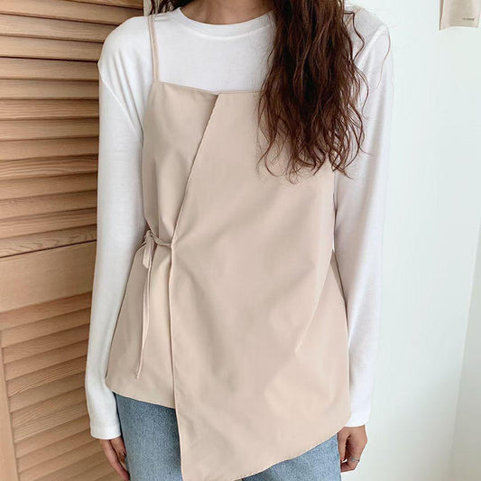 T607 SYLVIA 緞帶上衣