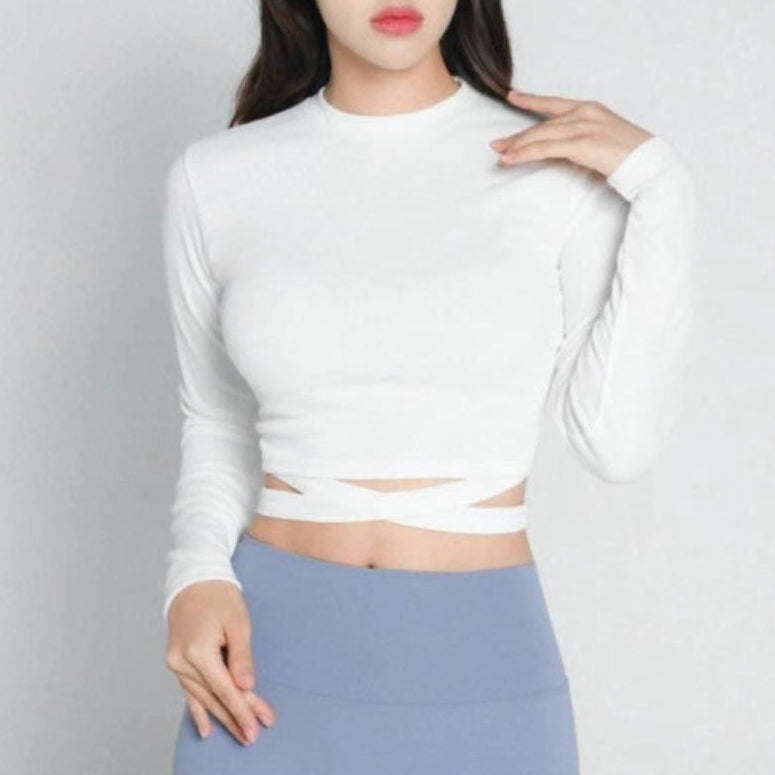 Y009 RIBBON YOGA TOP