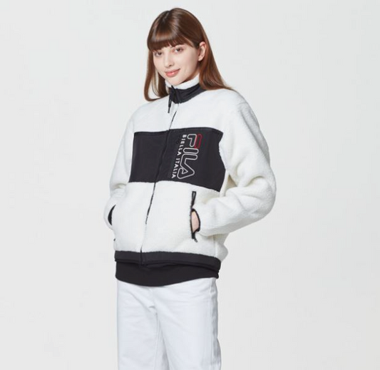 BF001 FILA雙色無帽絨毛裙 (第三團~22/2結束)