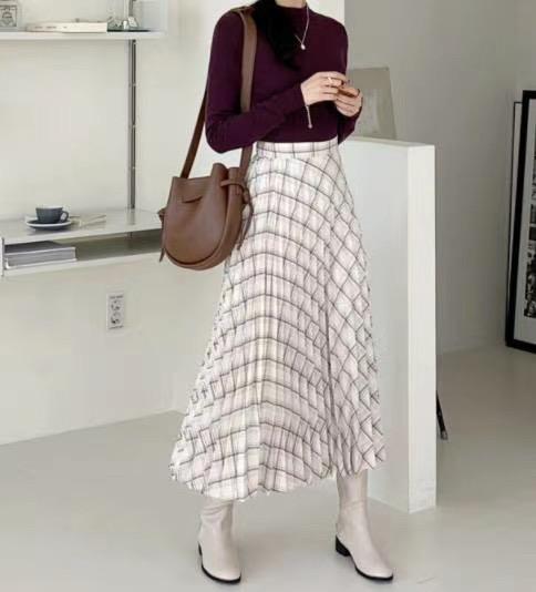 B150 CAMPUS CHECKED SKIRT