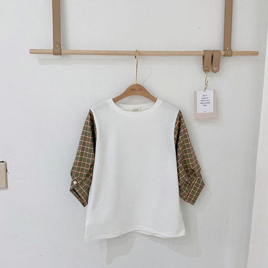 T469 ERIN 格紋上衣