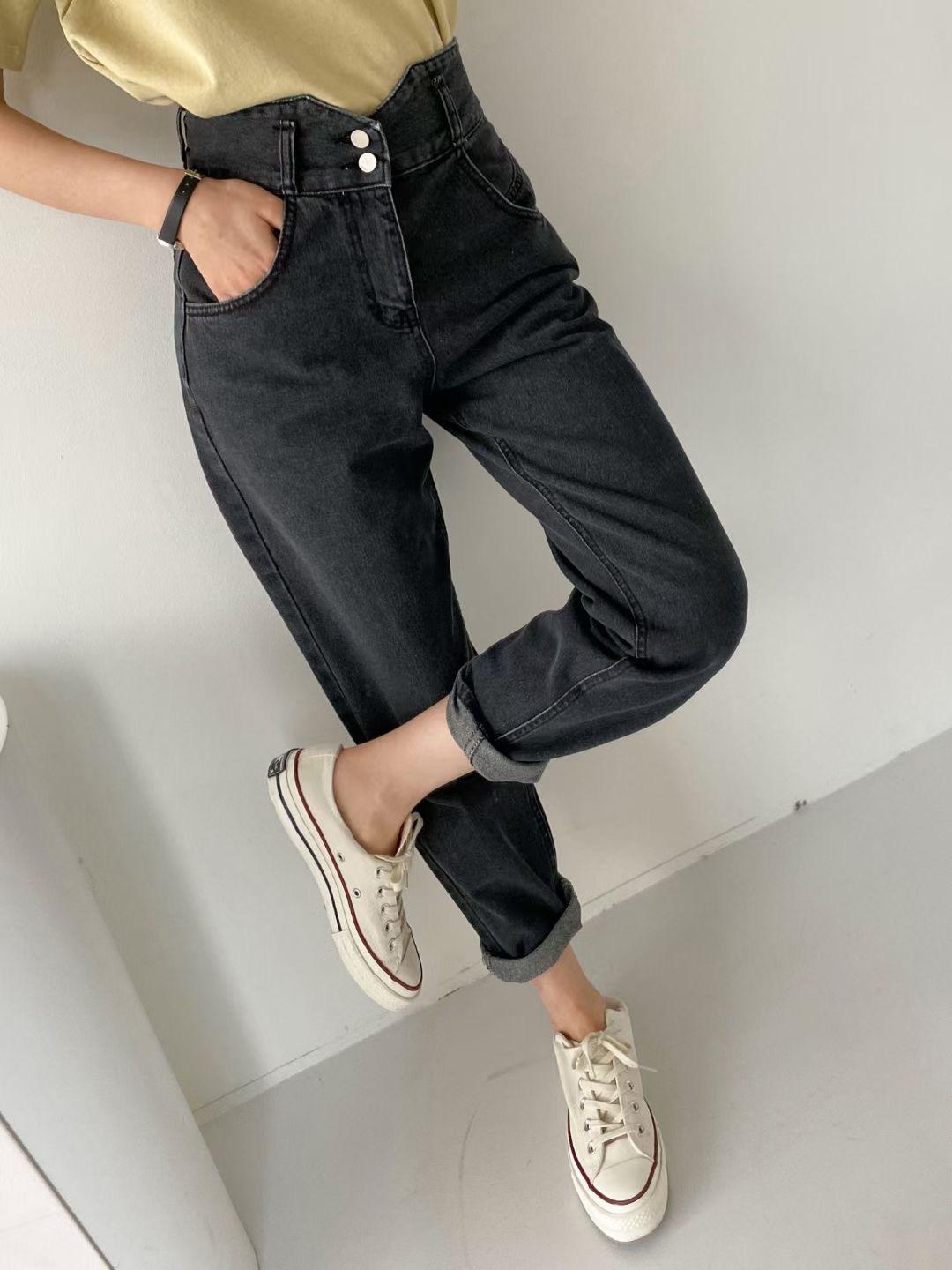 J156 ONCE BLACK DENIM TROUSERS