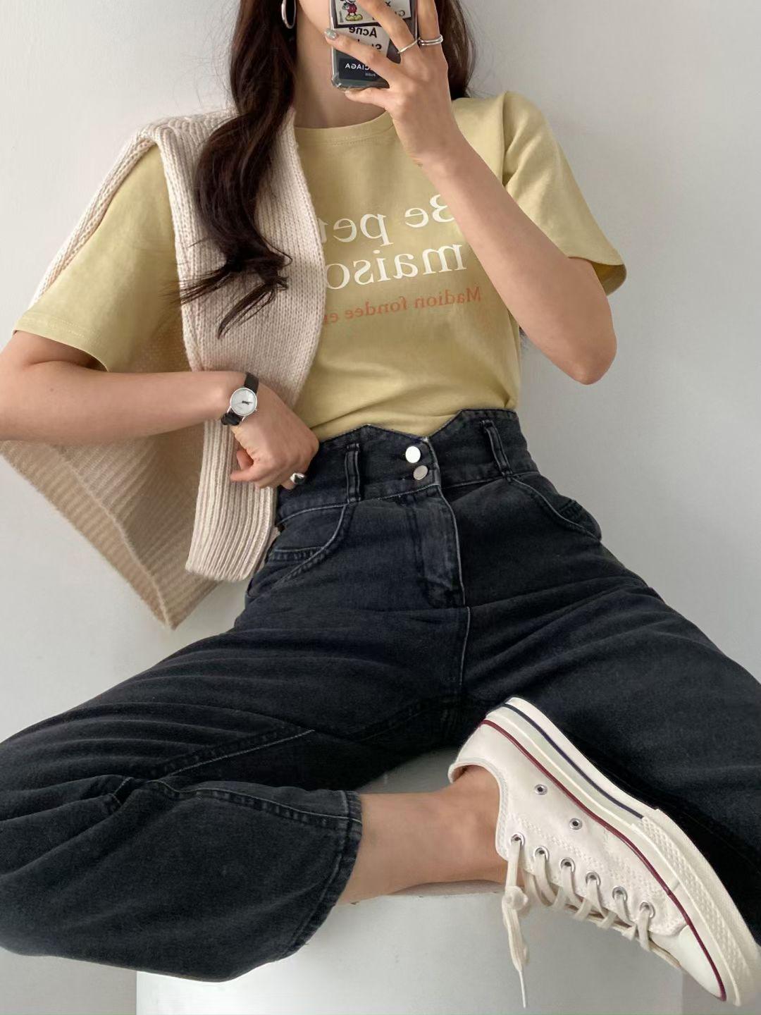 J156 ONCE BLACK DENIM TROUSERS