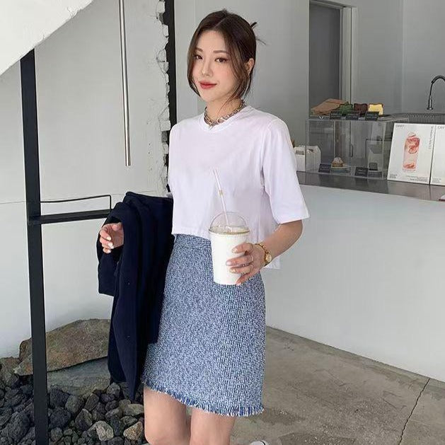 B158 WATER TWISTED SKIRT